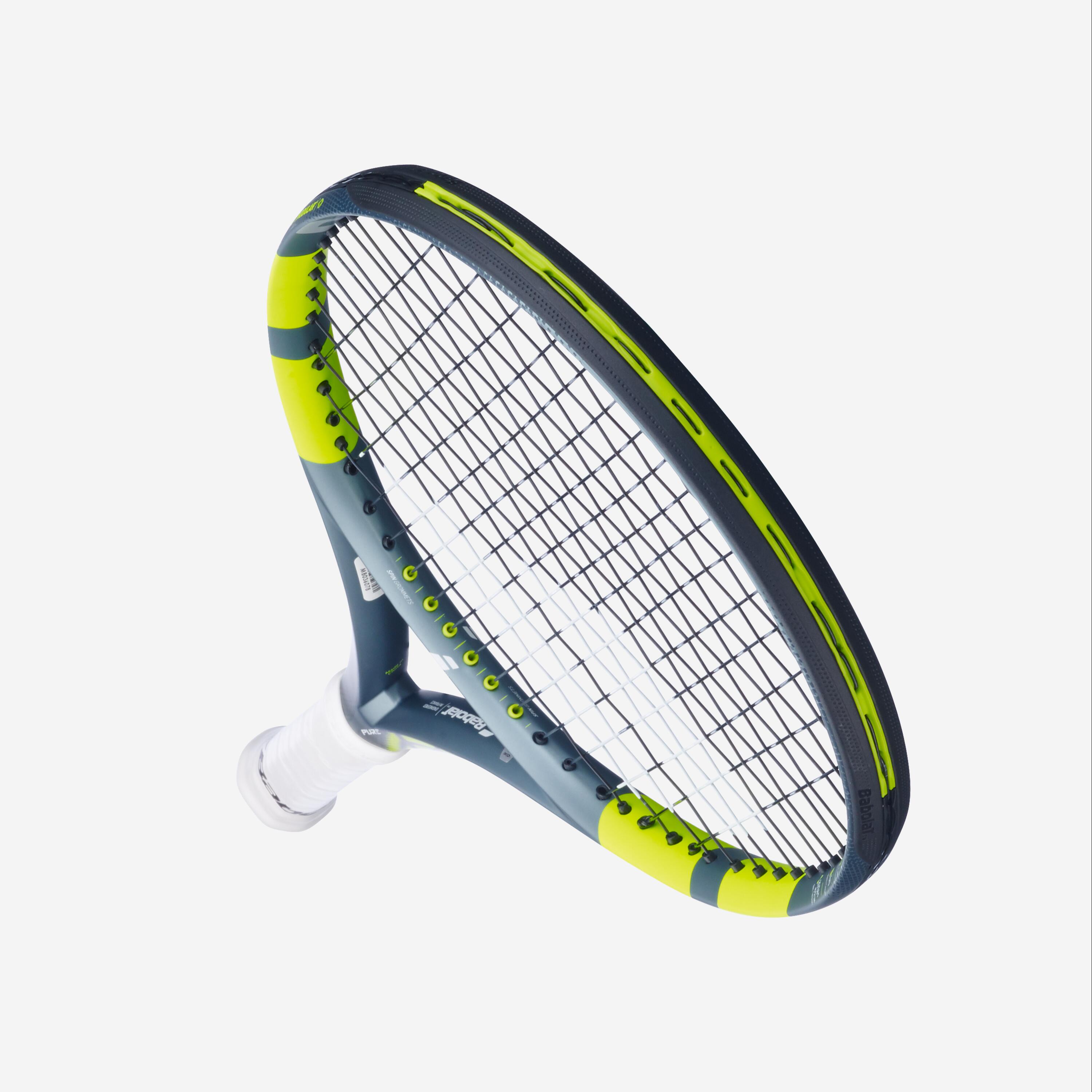 Raquette de tennis enfant 25 pouces, Babolat pure aero jr 25 gris jaune 4/5