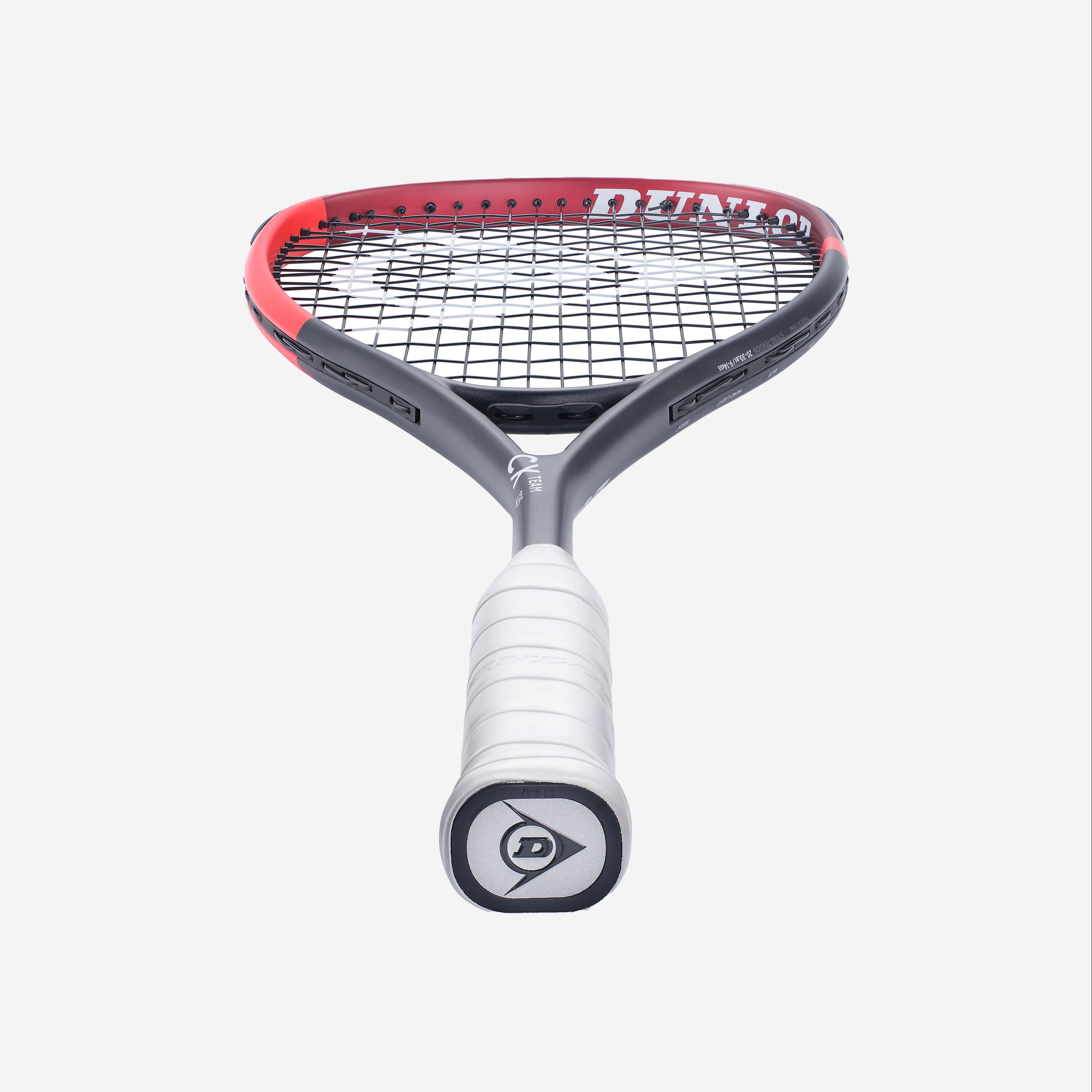Racchetta squash adulto Dunlop CX TEAM nero-rosso 3/4