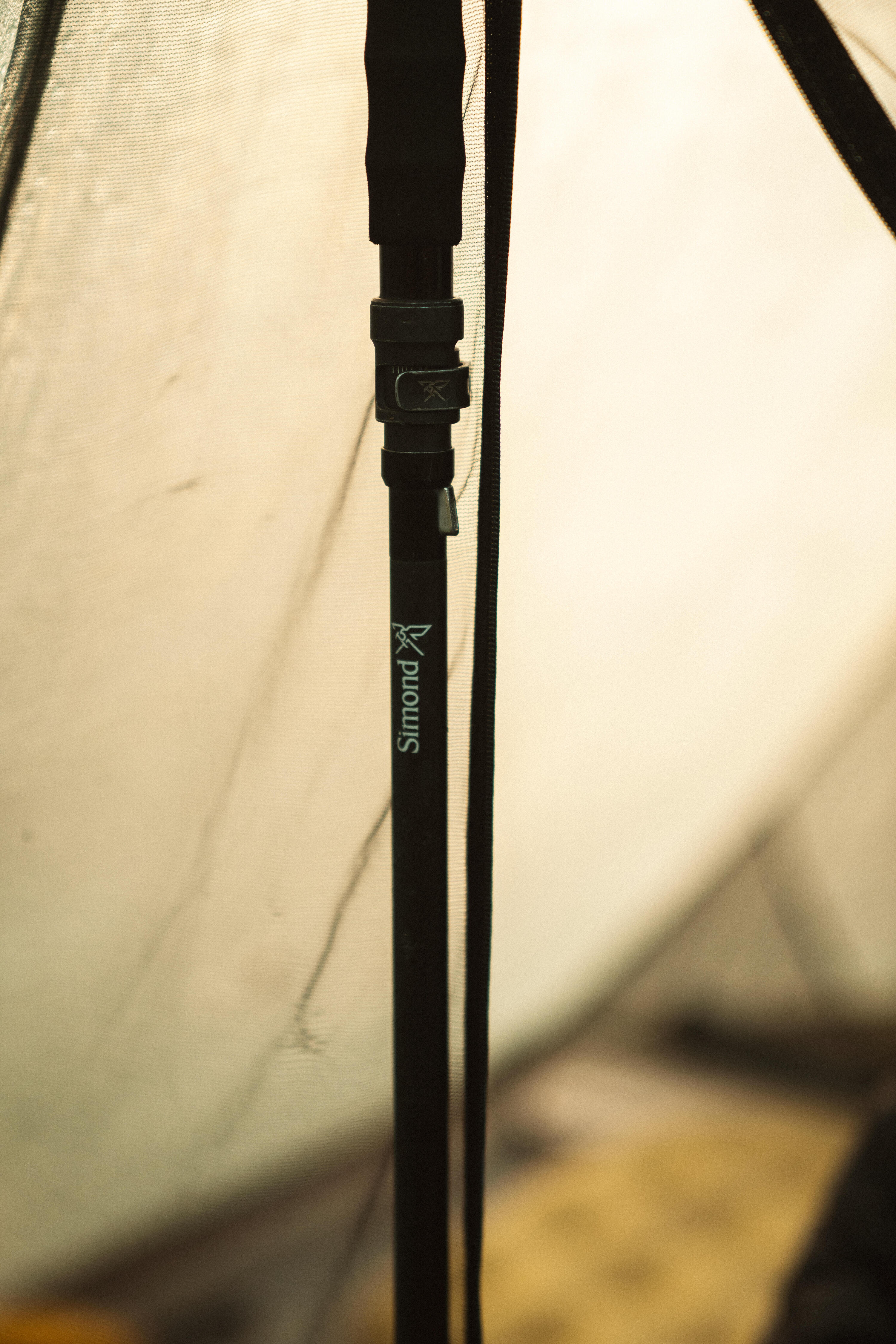 Paire de bâtons de trek compact en carbone, Sprint noir 9/13