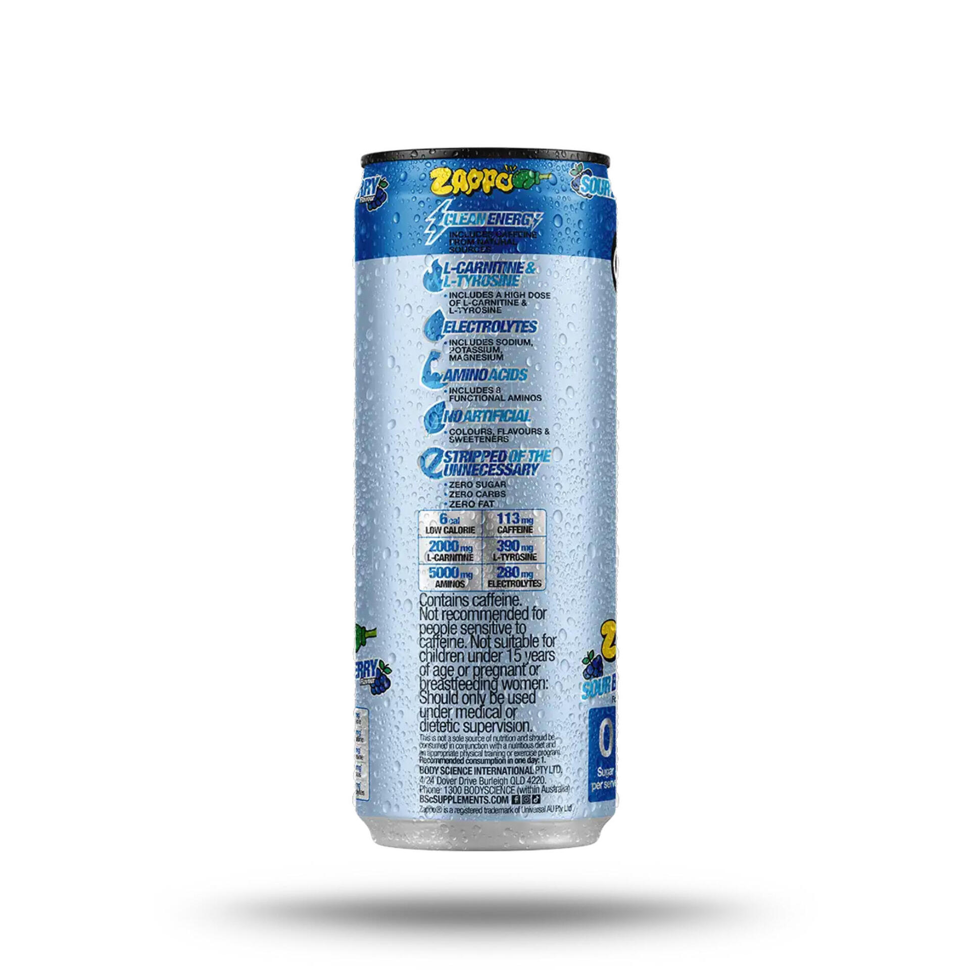 BSc Energy Shred Hydration 355ml Zappo Sour Blue Raspberry