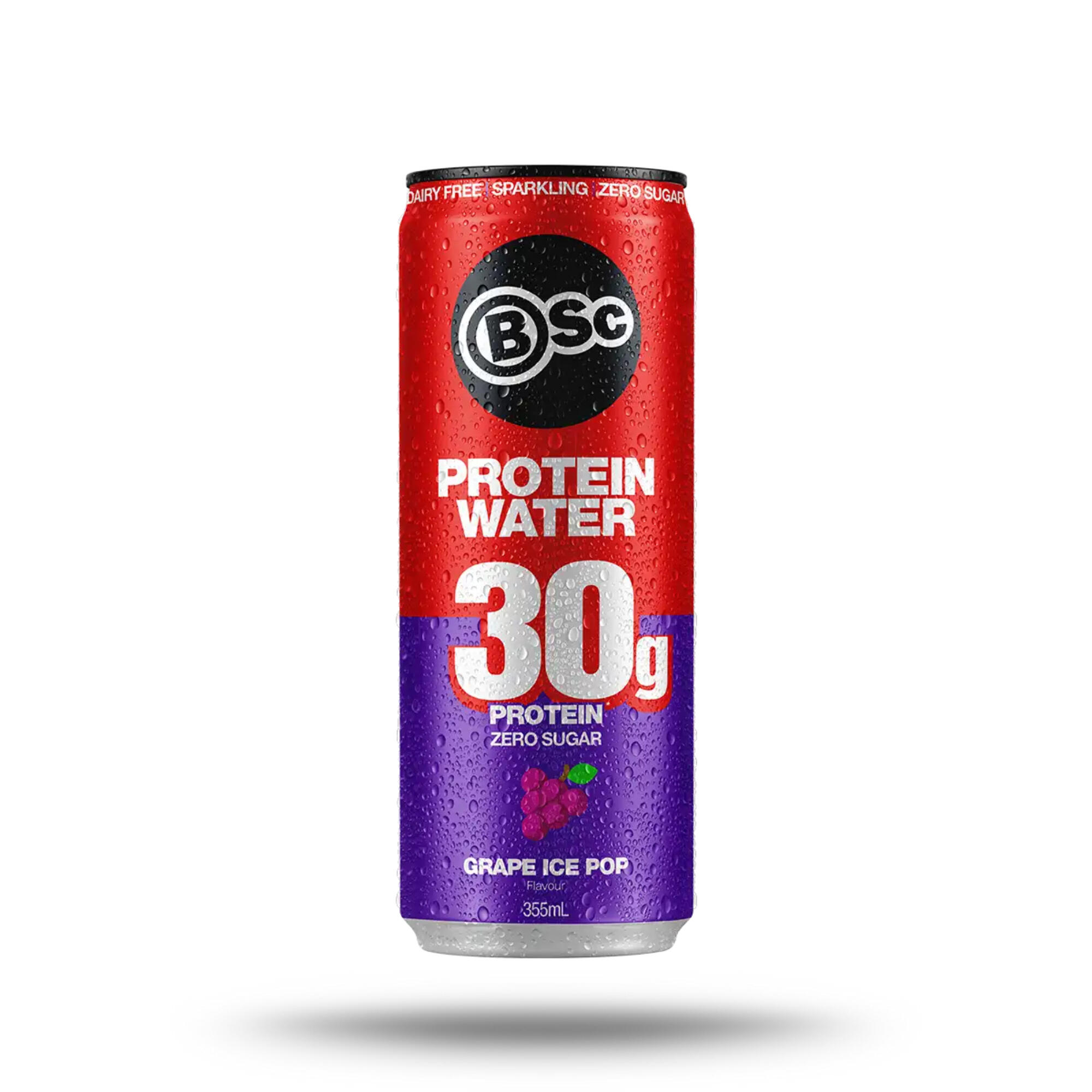 BSc Protein Water Can 355ml Grape Ice Pop