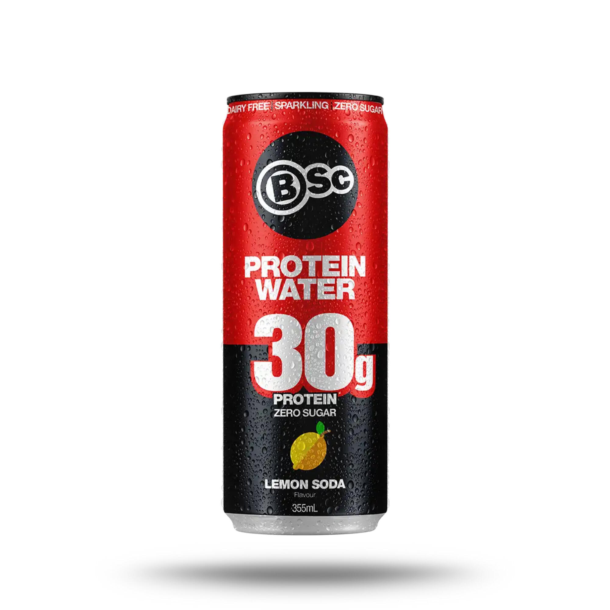 BSc Protein Water Can 355ml Lemon Soda