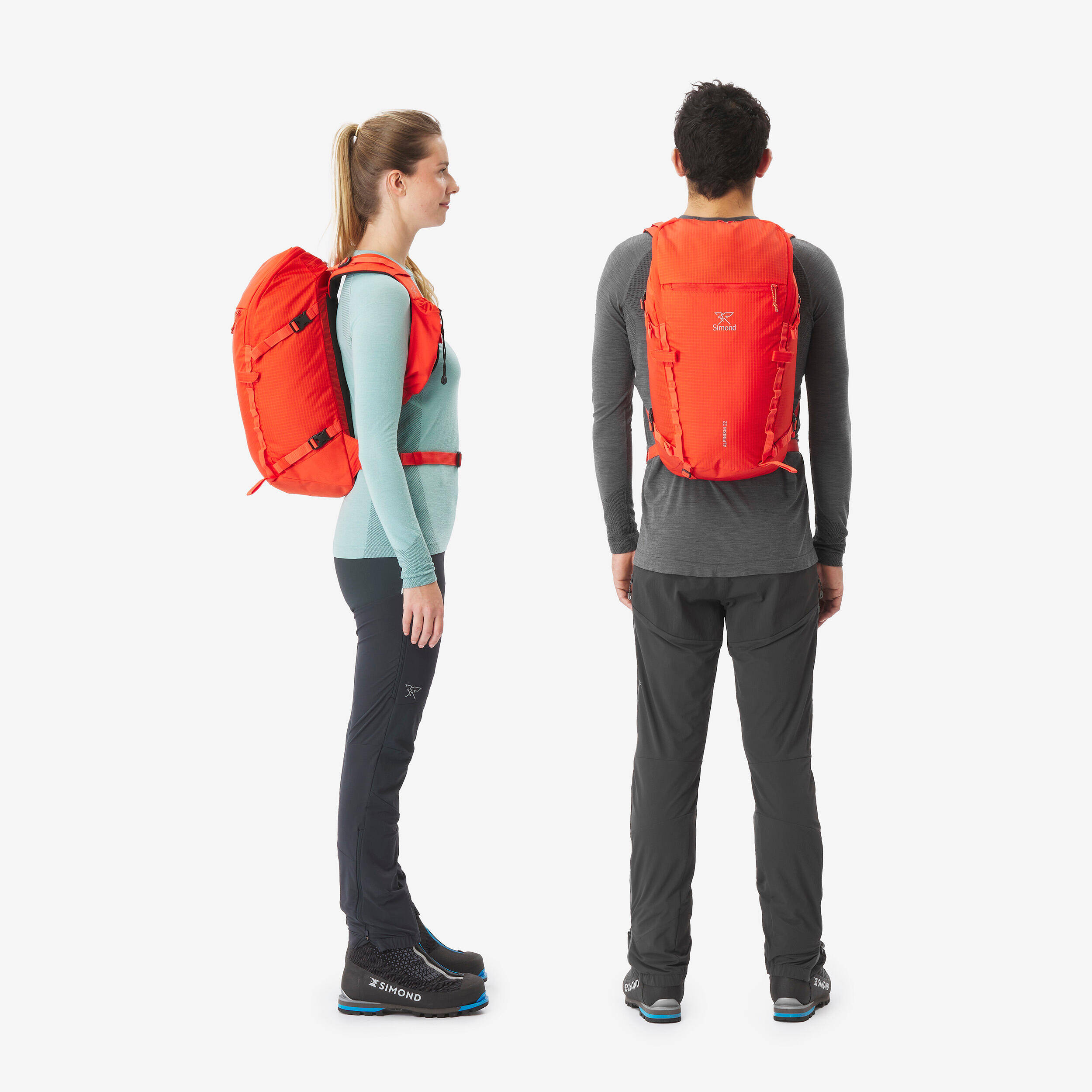 Versatile and modular mountaineering Backpack - Alpinism 22 red -  4