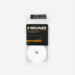 Surgrip de tennis fin, Head xtreme soft blanc rouleau de 30