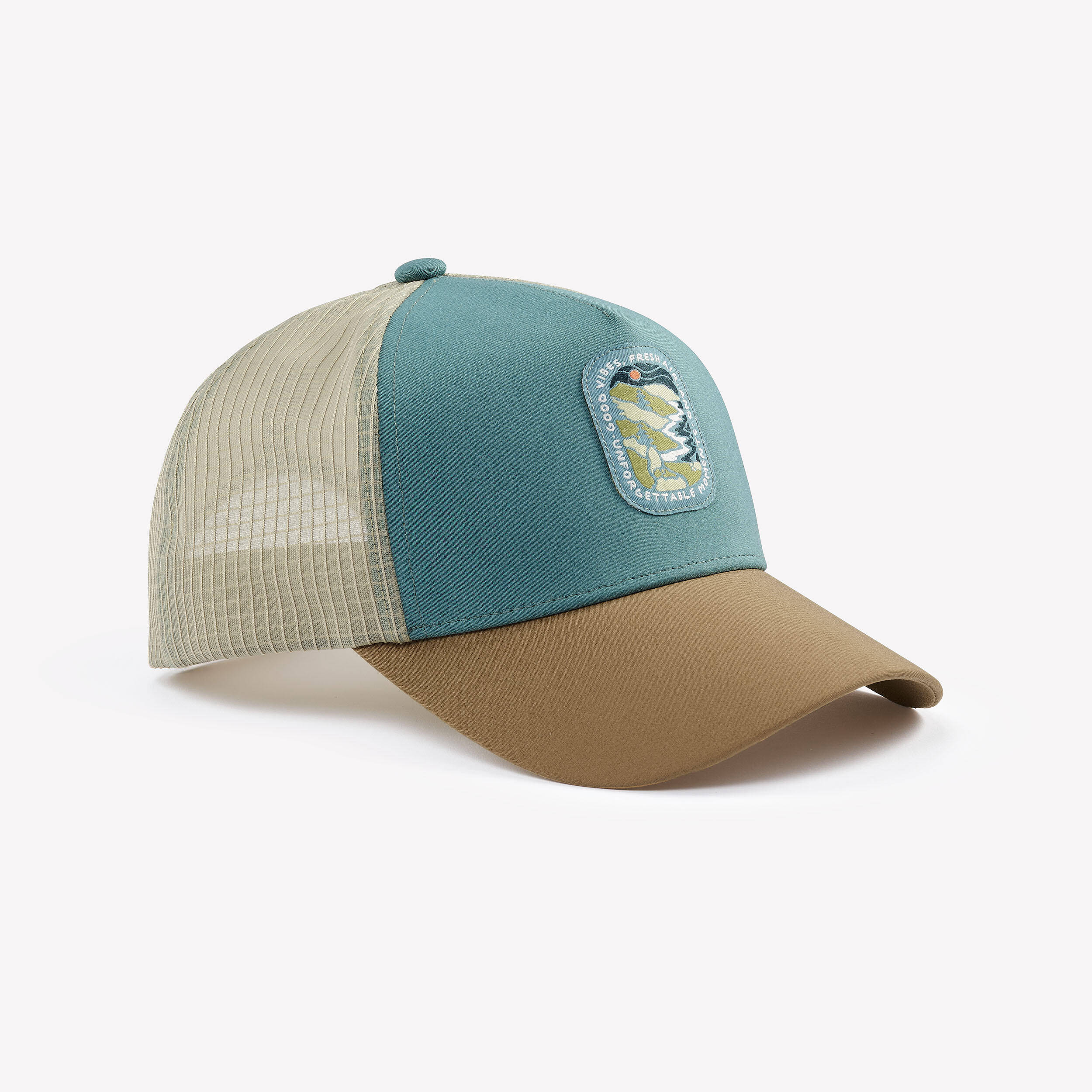 Hiking cap, TRUCKER 500 - Brown/Green -  1