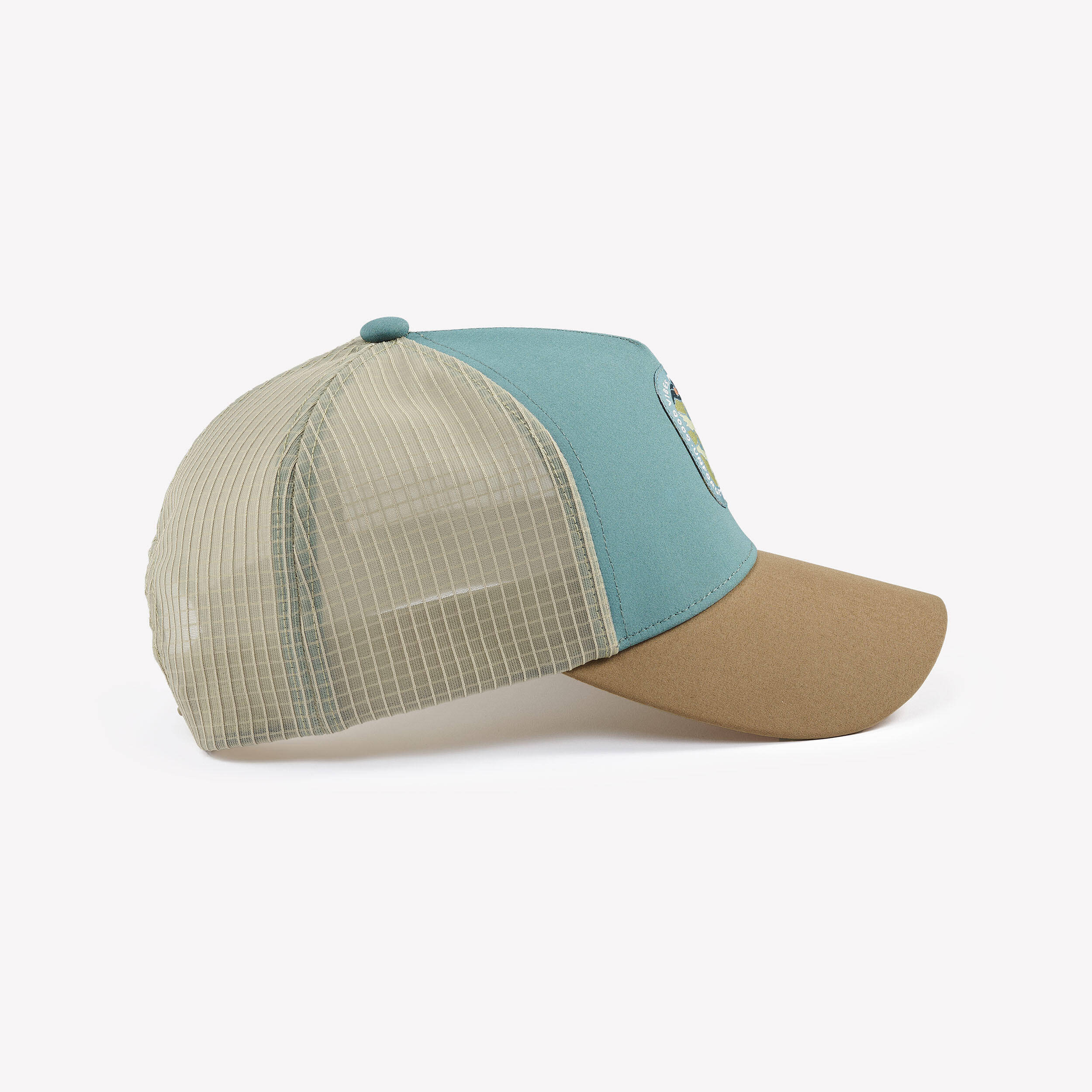 Hiking cap, TRUCKER 500 - Brown/Green -  3