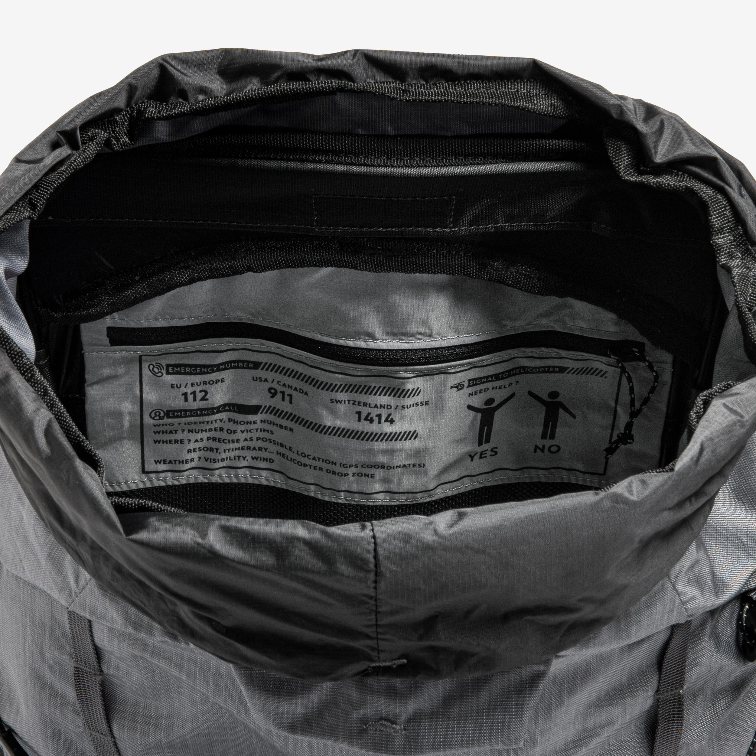 Sac à dos de randonnée montagne, MH900 25L gris 18/18