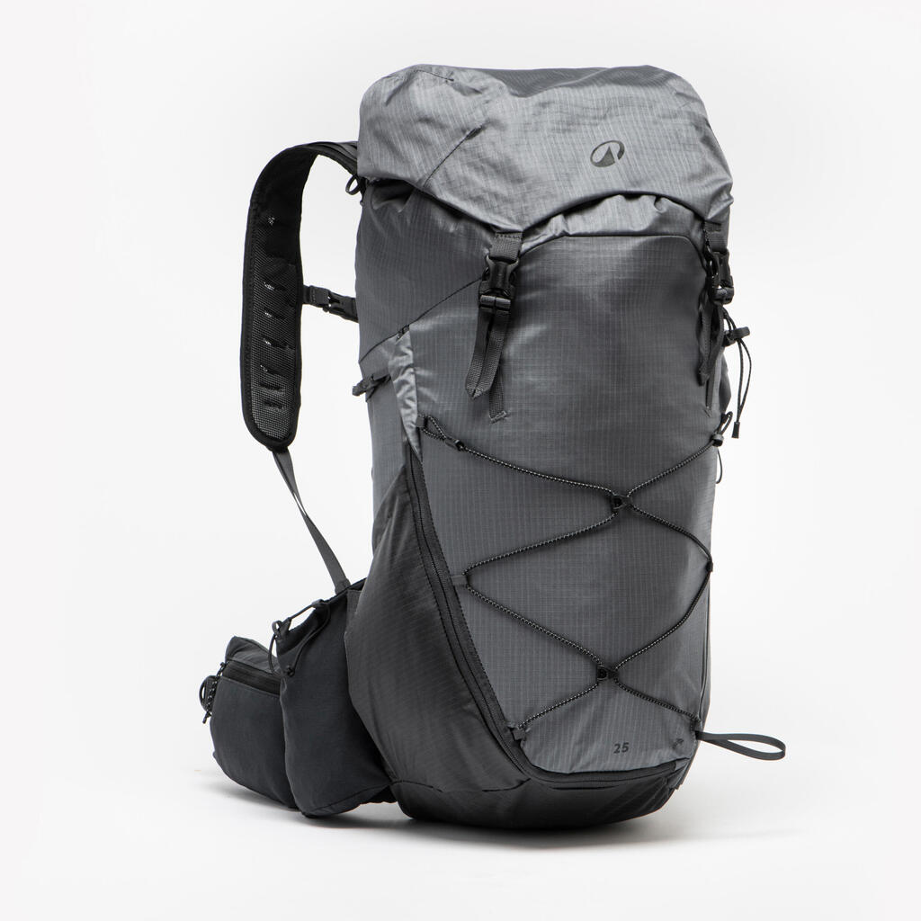 Mountain hiking backpack, MH900 LIGHT 25 L - Grey