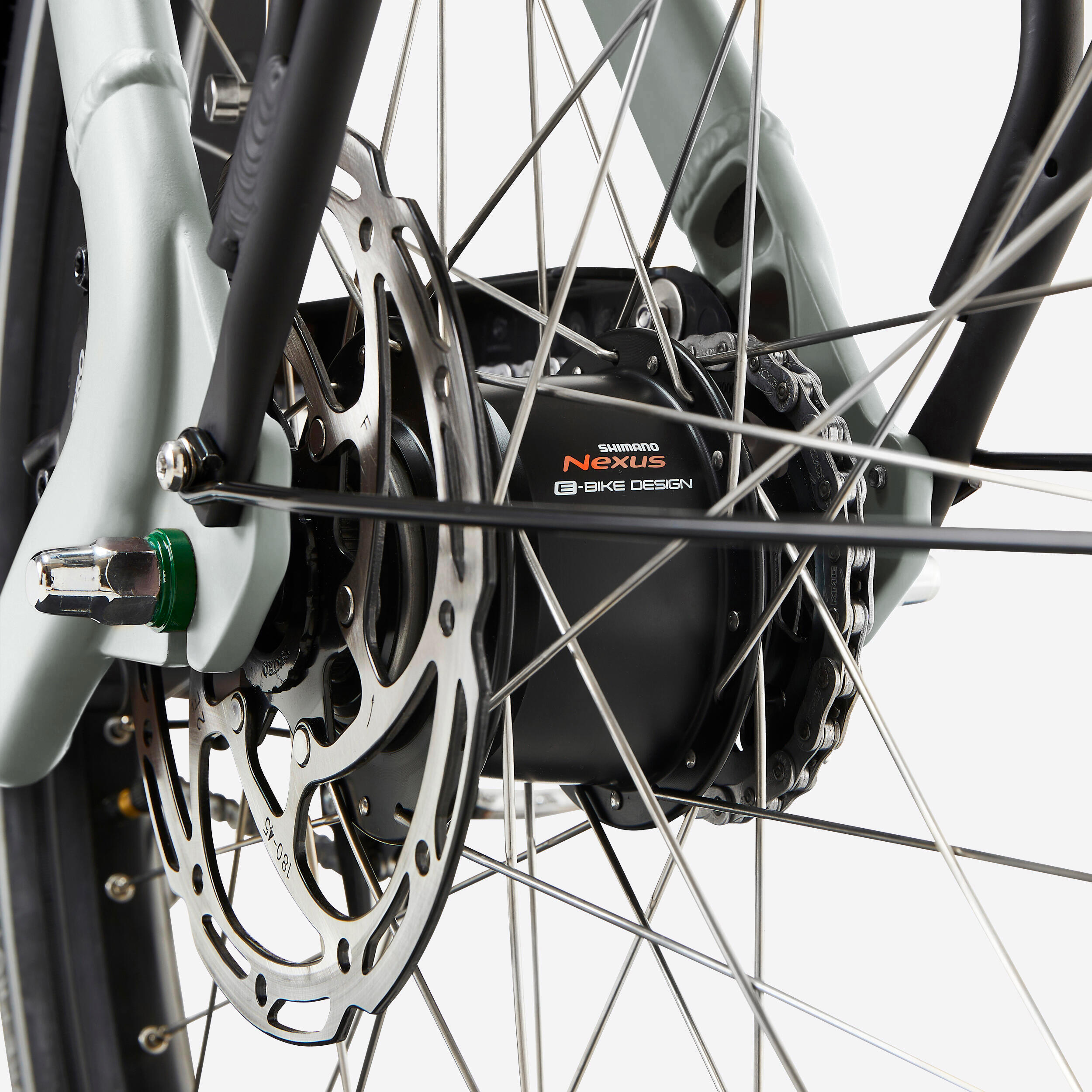 Vélo cargo électrique biporteur famille F900E polar white 14/17