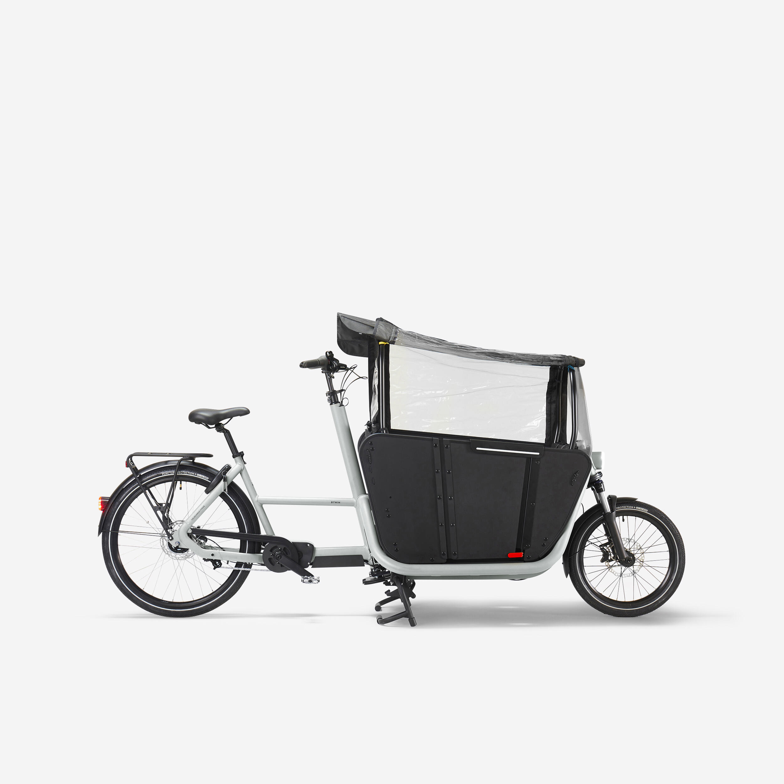 Vélo cargo électrique biporteur famille F900E polar white