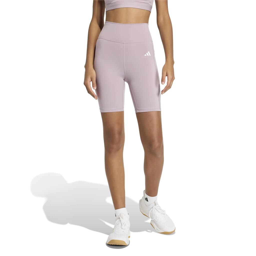 Licra corta de gimnasia para Mujer Adidas Optime Essentials - Lila