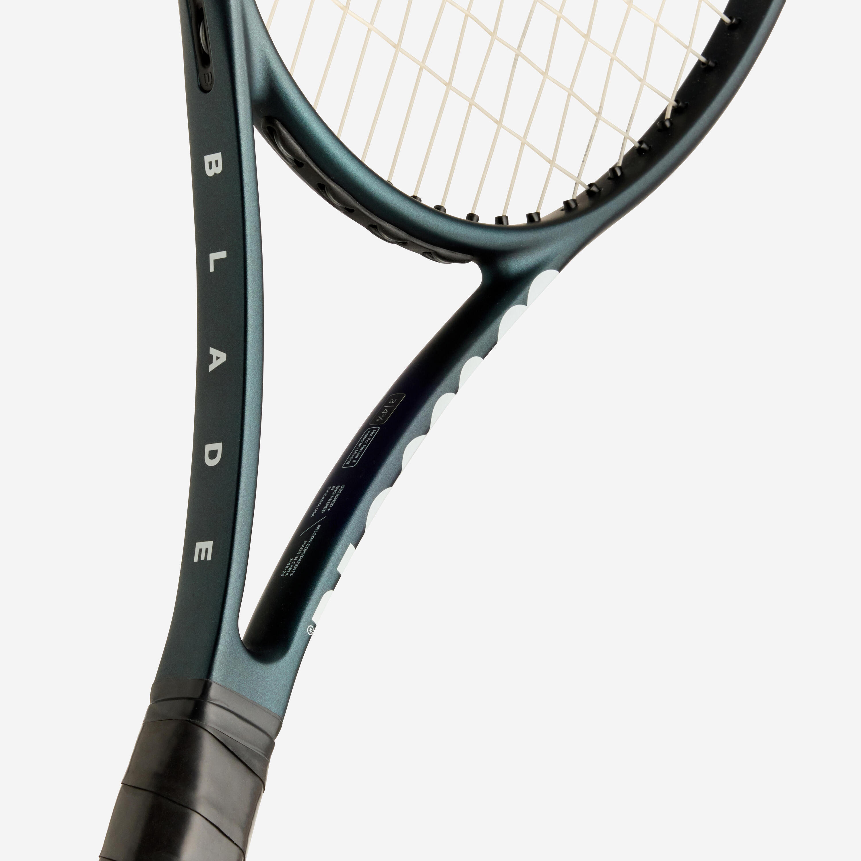 Erwachsenen Tennisschläger 294g, Wilson Blade 98S SMU dunkelgrün 3/5