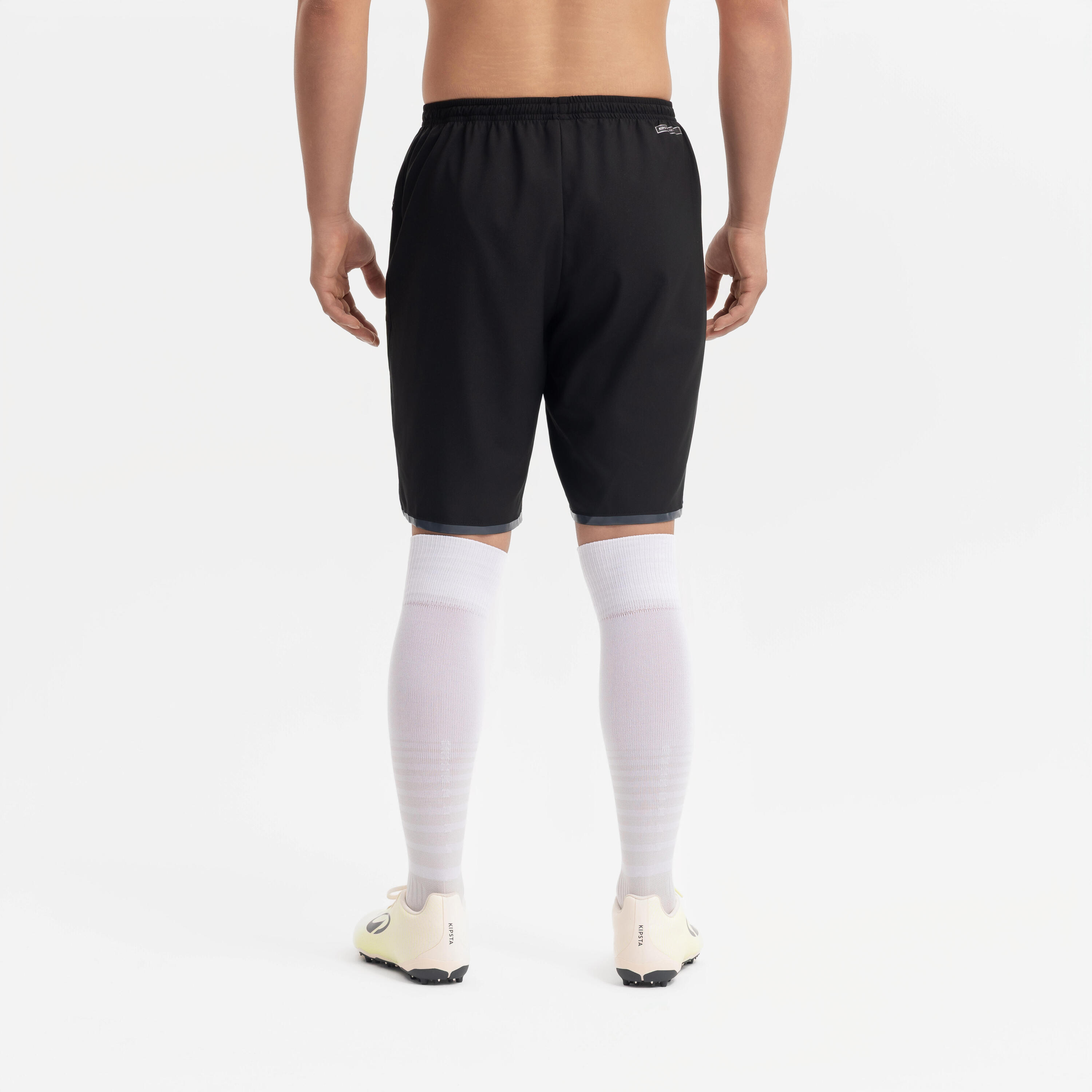 Pantaloncini calcio F500 ZIP neri 12/13