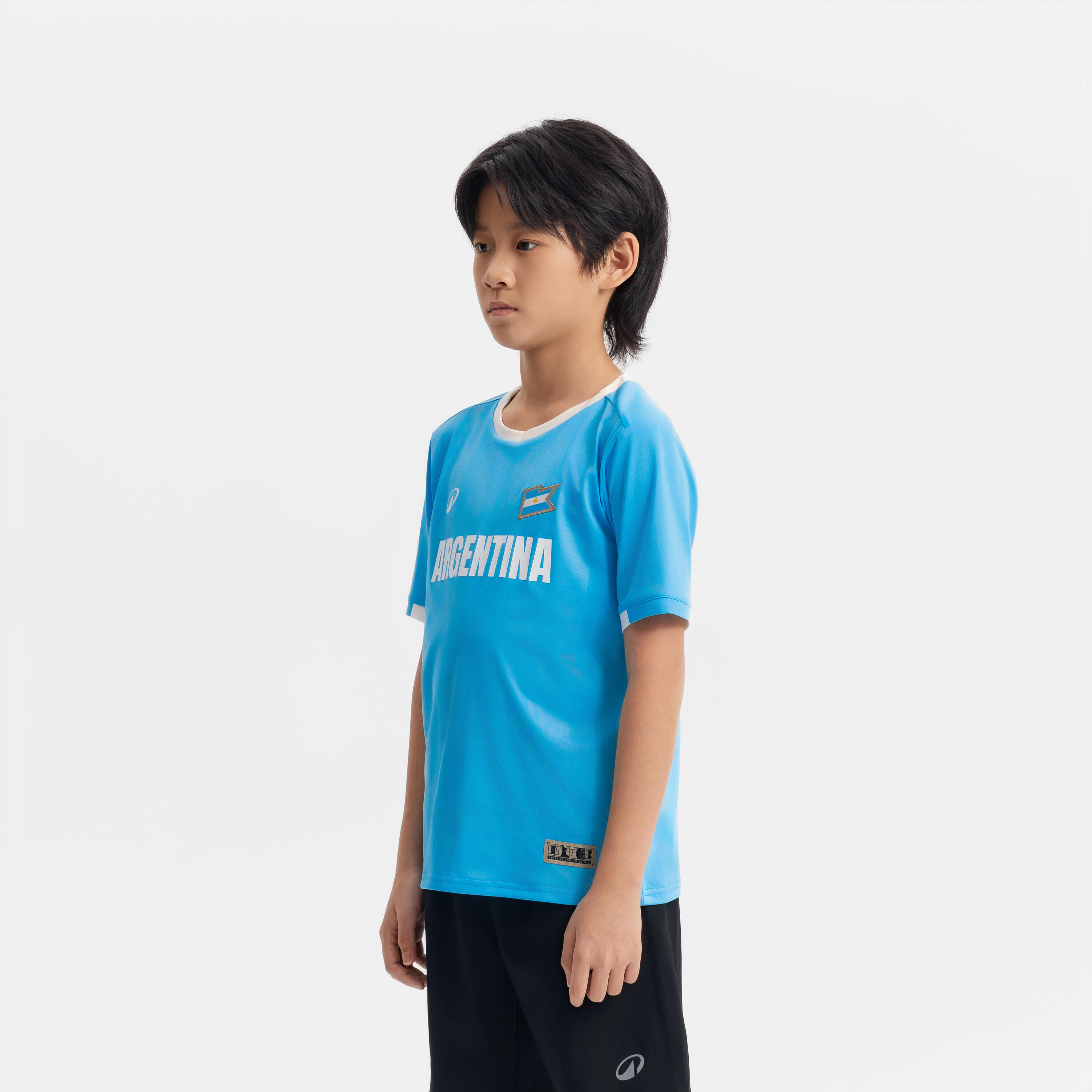Playera de futbol de aficionado de Argentina para niño 10/13