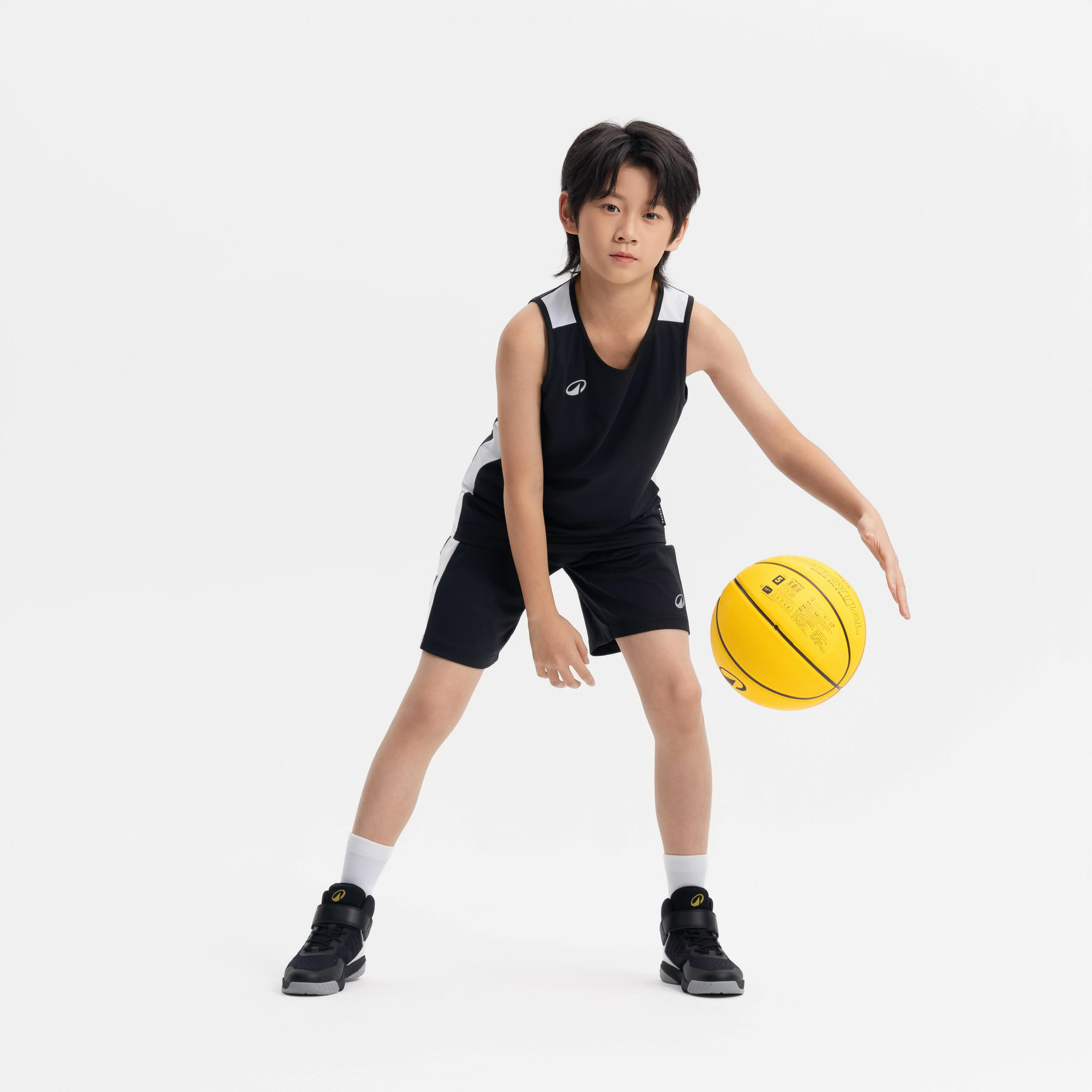 Kinder Basketball Trikot - Tank 100 schwarz 10/10