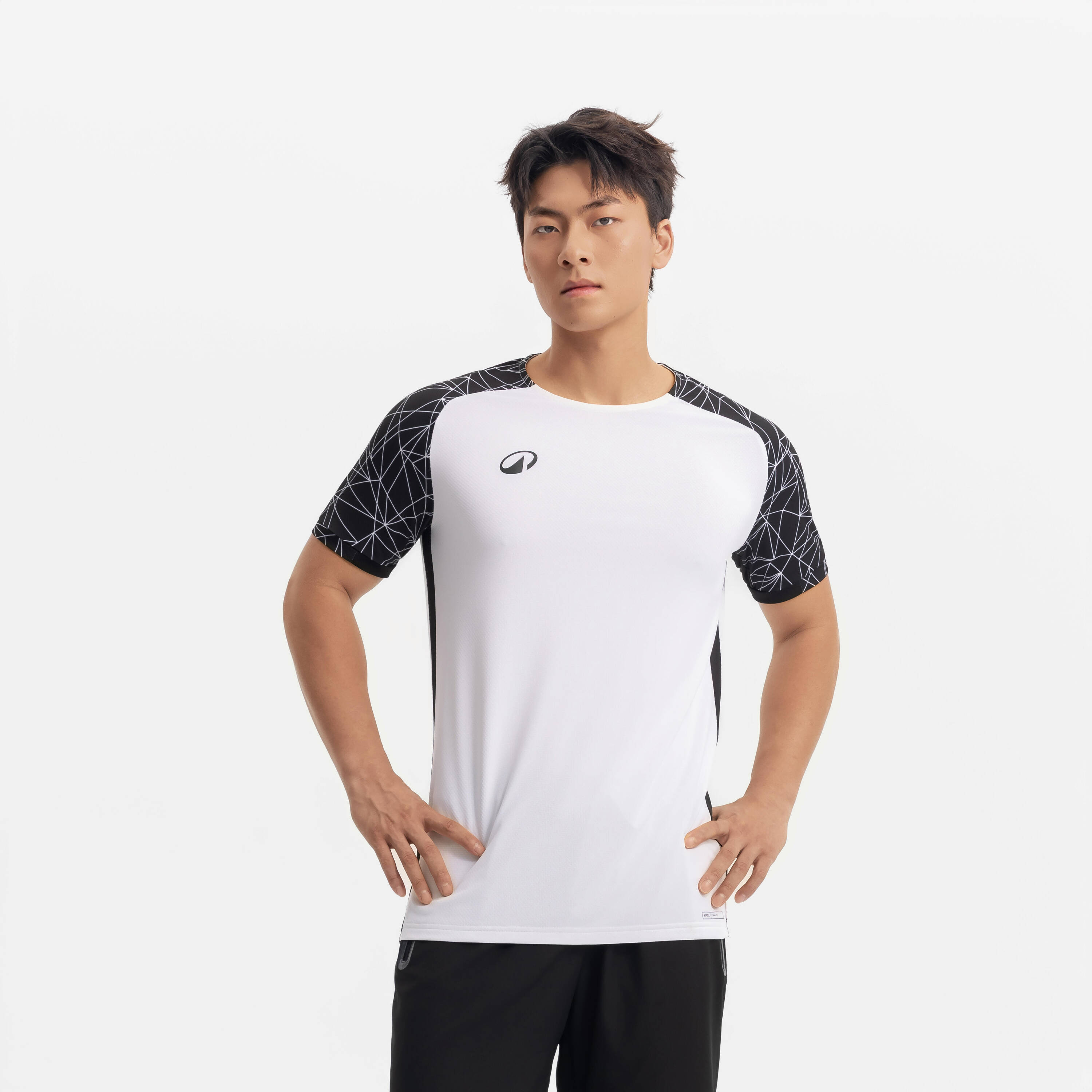 Adult Short-Sleeved Football Shirt Viralto Classic - White/Black 2026 -  5