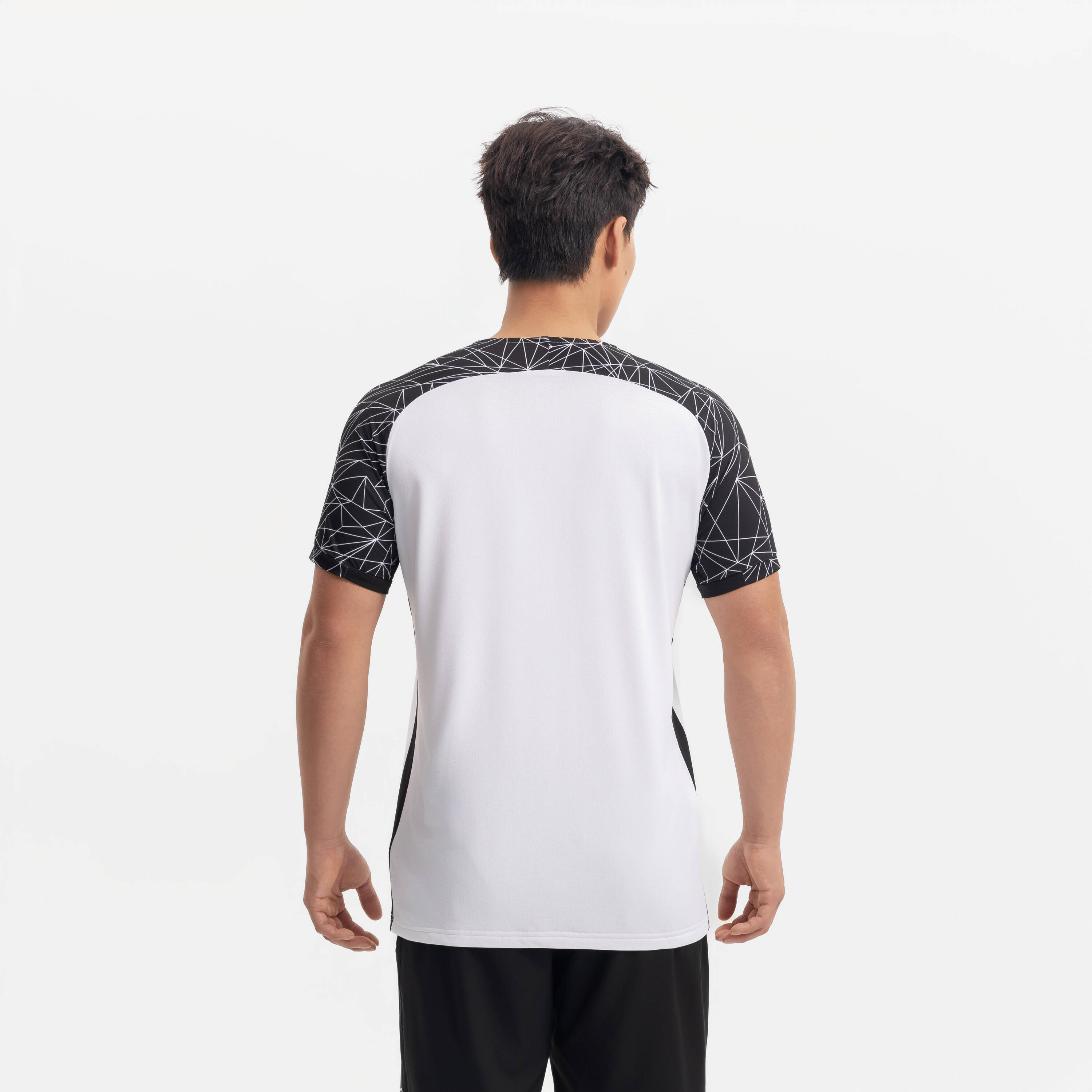Adult Short-Sleeved Football Shirt Viralto Classic - White/Black 2026 -  4