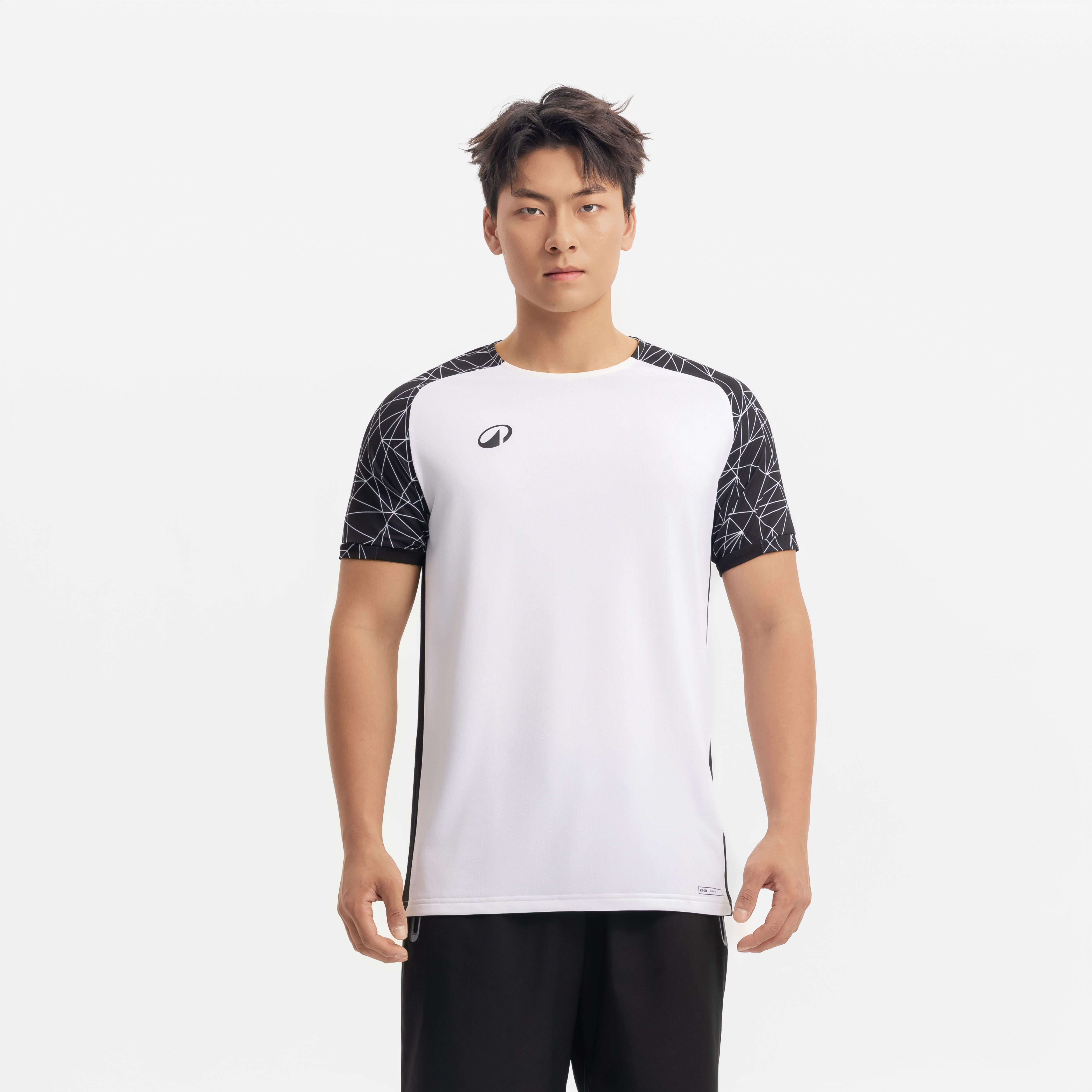 Adult Short-Sleeved Football Shirt Viralto Classic - White/Black 2026-image-21
