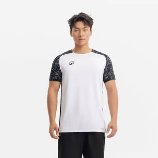 Adult Short-Sleeved Football Shirt Viralto Classic - White/Black 2026