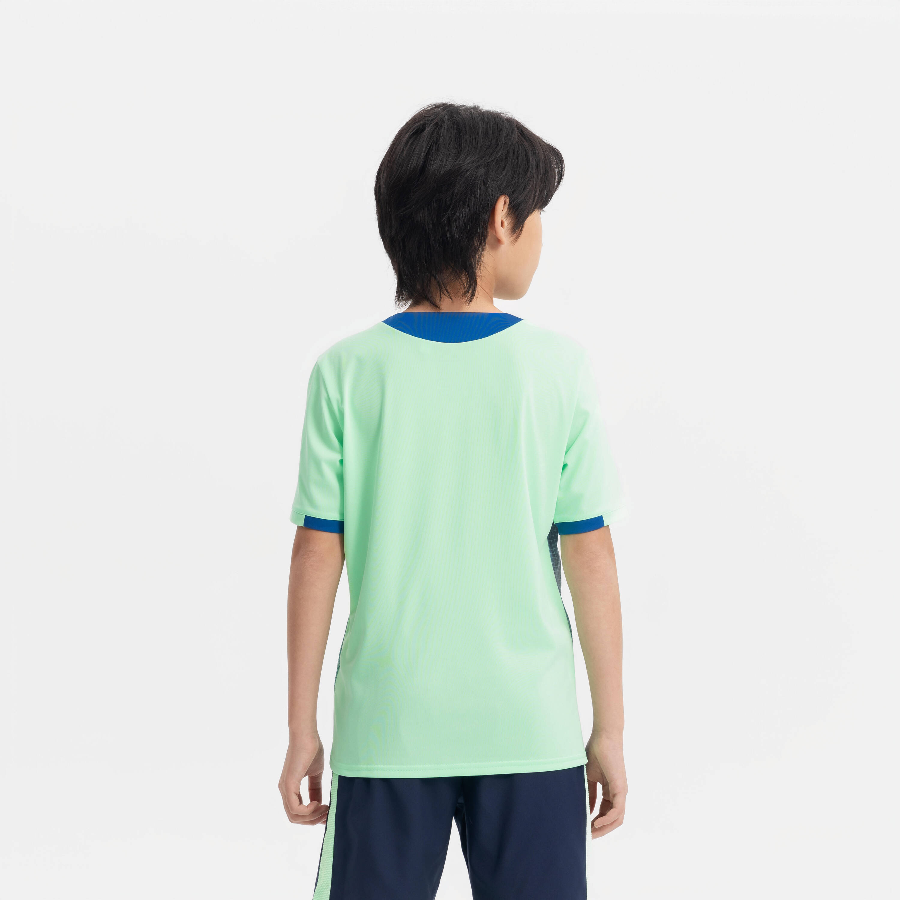 Kids' Short-Sleeved Football Shirt Viralto Kids - Boreal/Green/Blue -  3