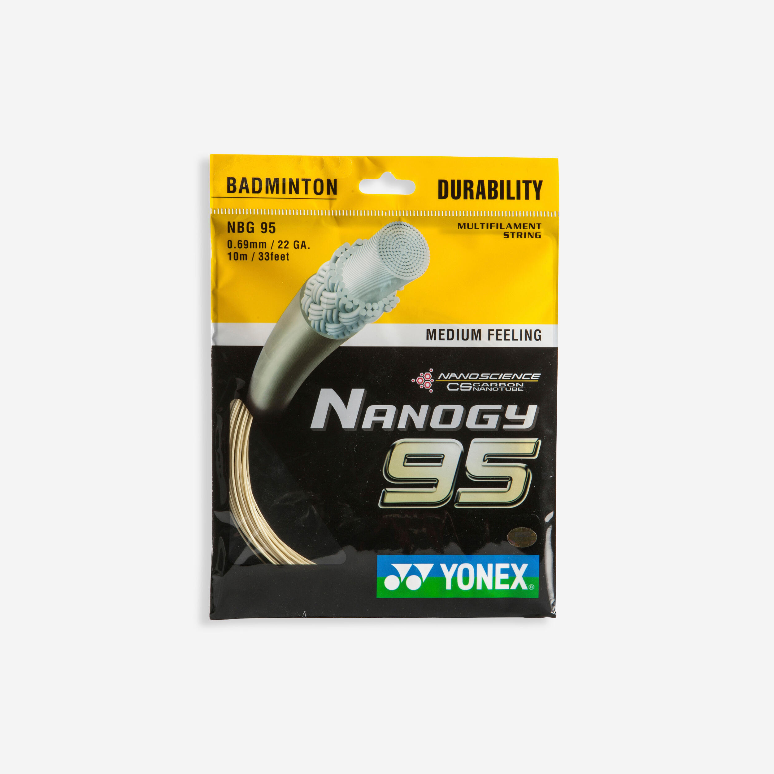 YONEX Corda badminton Yonex NANOGY 95 ambra