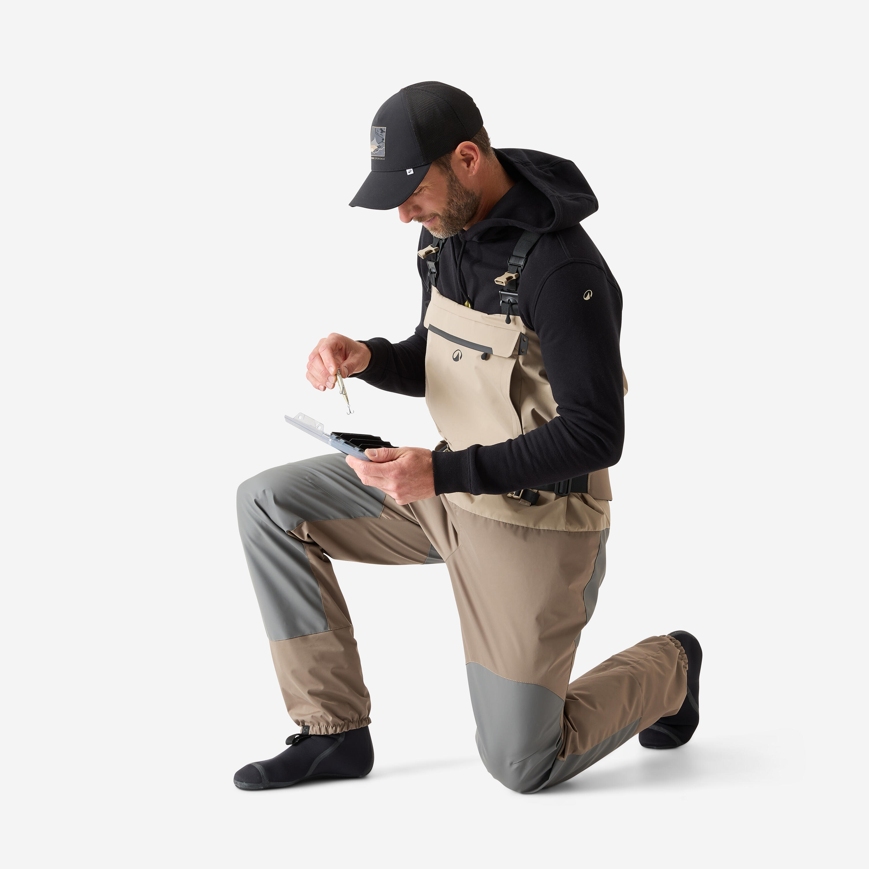 Waders pesca adulto 900 traspiranti scarpetta in neoprene 3/18