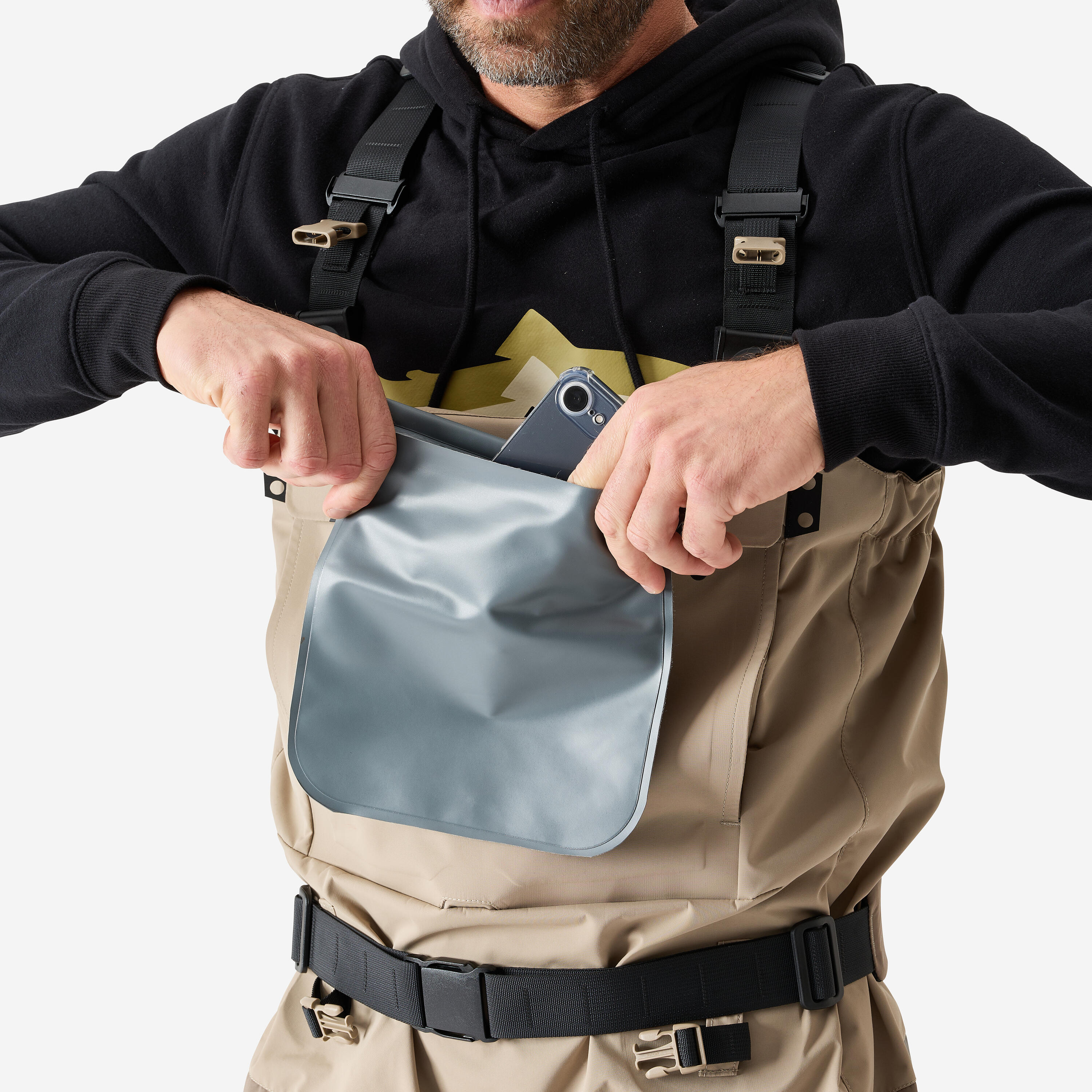 Waders pesca adulto 900 traspiranti scarpetta in neoprene 6/18