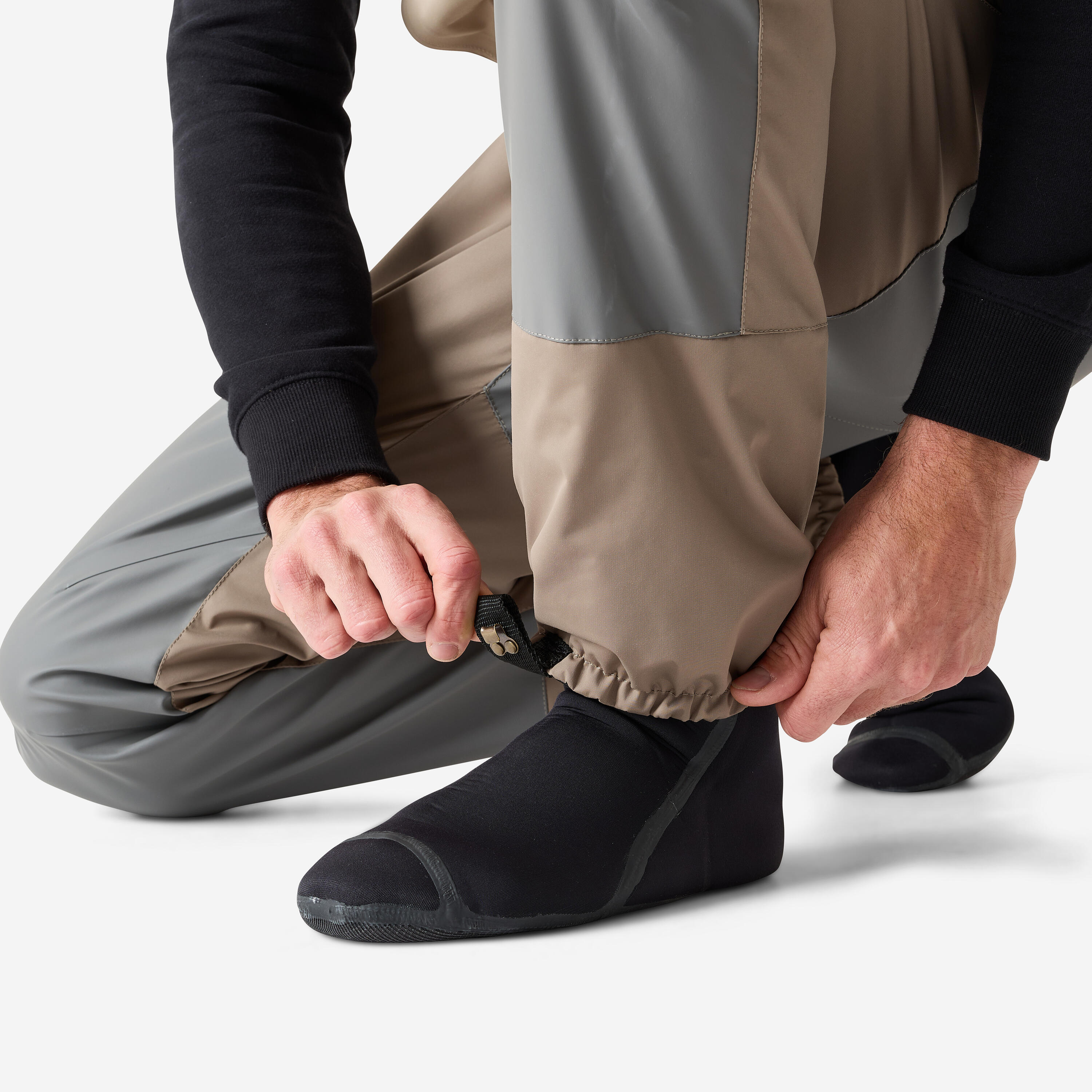 Waders pesca adulto 900 traspiranti scarpetta in neoprene 9/18