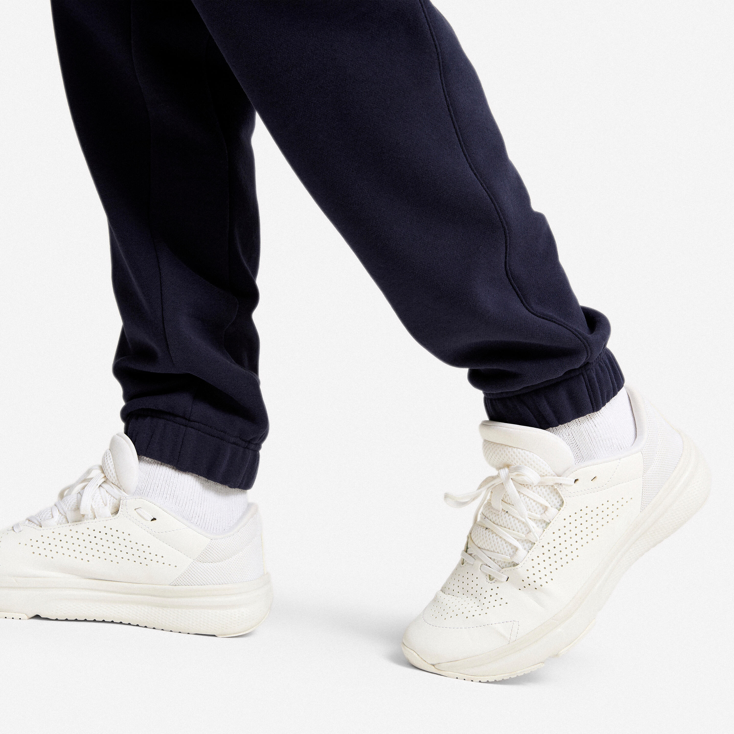 Warme joggingbroek 500 voor heren donkerblauw 7/7
