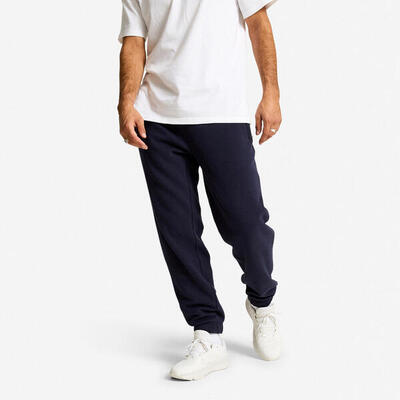Warme joggingbroek 500 voor heren donkerblauw