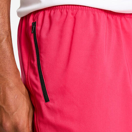 Шорти чоловічі для фітнесу з кишенями на блискавці темно-рожеві