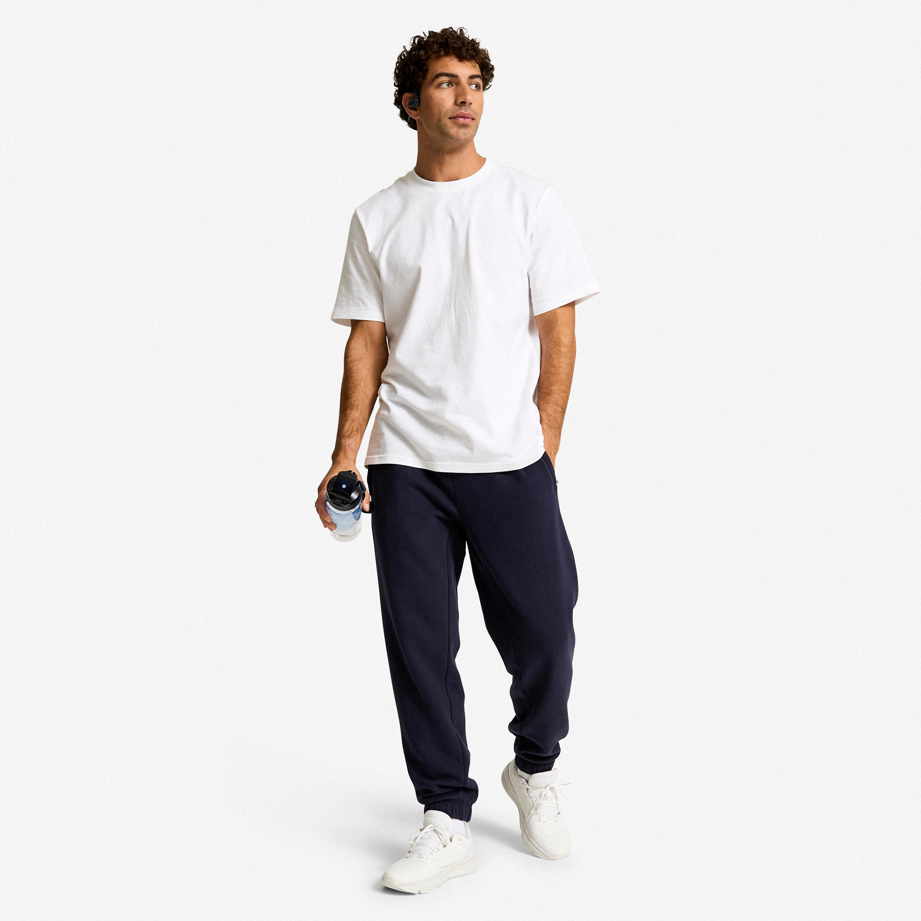 CityComfort Pantaloni Tuta Uomo Felpati Con Tasche Zip - Jogger In Cotone, Taglie M-3XL, Grigio/Nero/Blu - 2