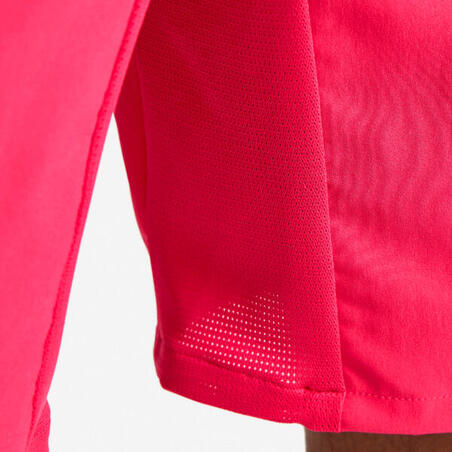 Шорти чоловічі для фітнесу з кишенями на блискавці темно-рожеві