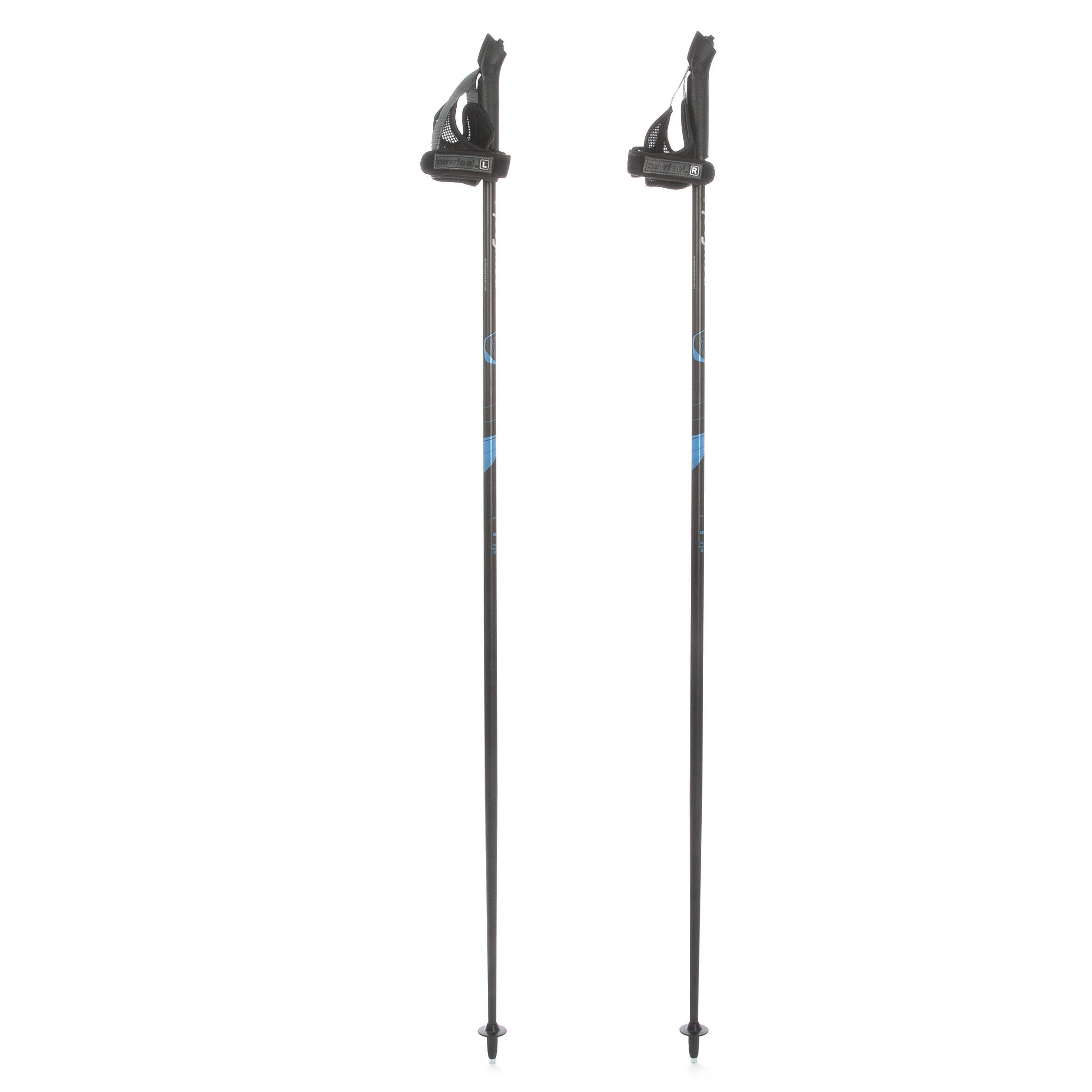 Nordic walking poles PW P100 black / blue -  1