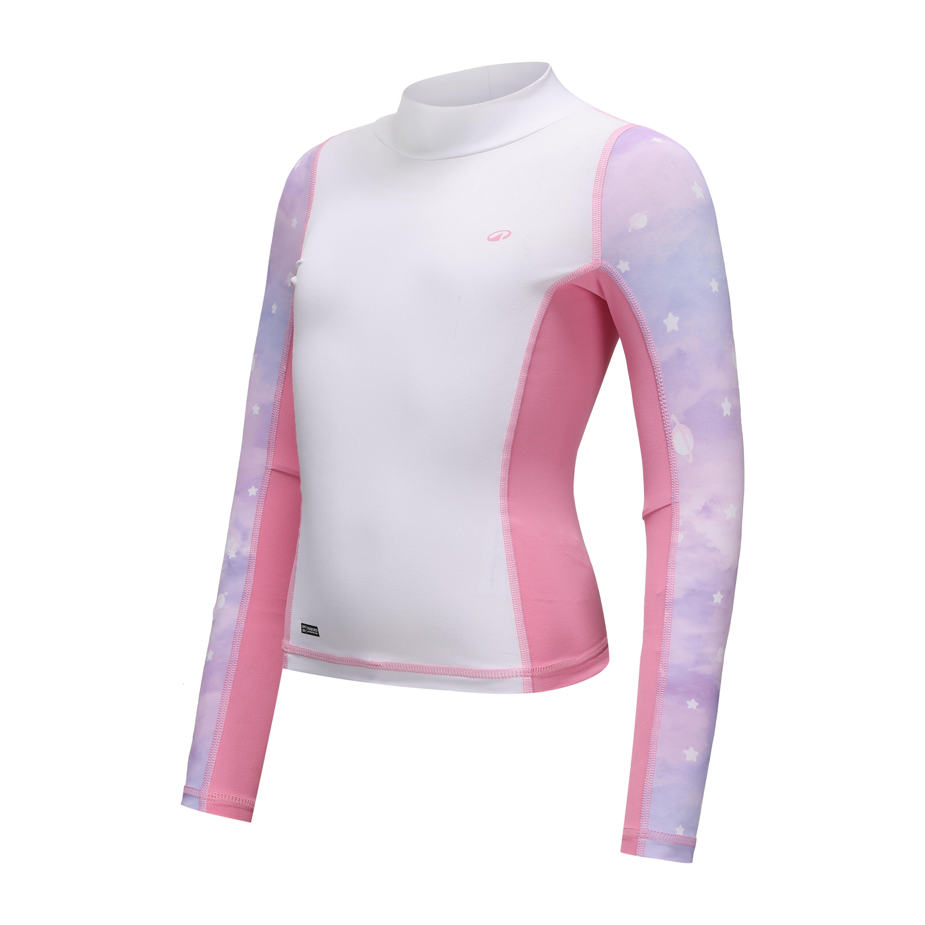 Girls' surfing UV-protection top 500L - star cloud
