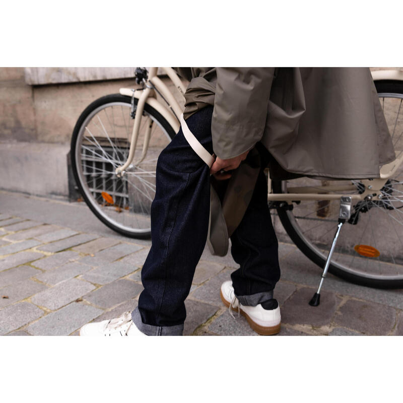 Poncho ploaie ciclism în oraș vizibilitate pe timp de noapte 540 Maro