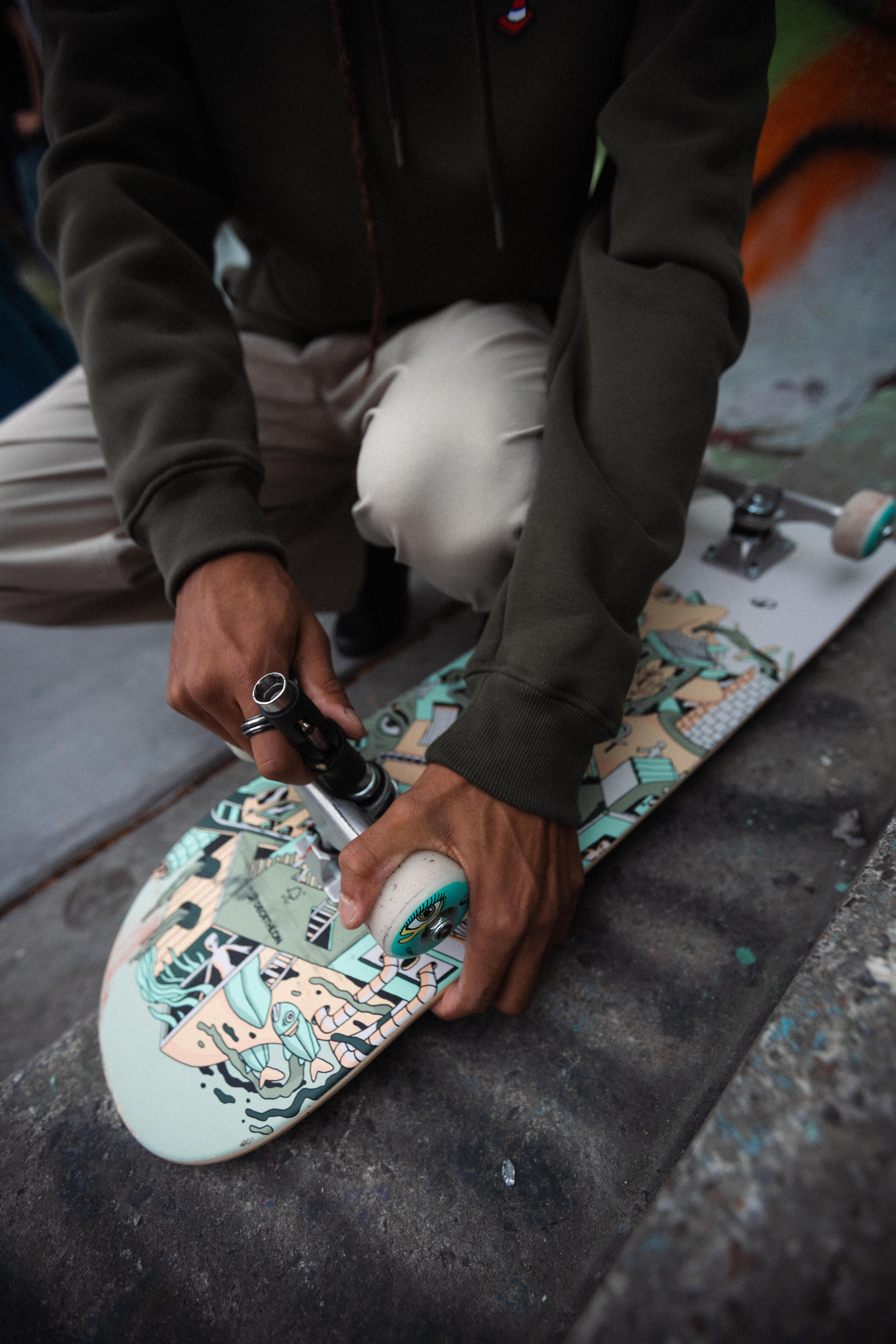 Skateboard Complete Größe 8'' - CP100 Escher  10/12