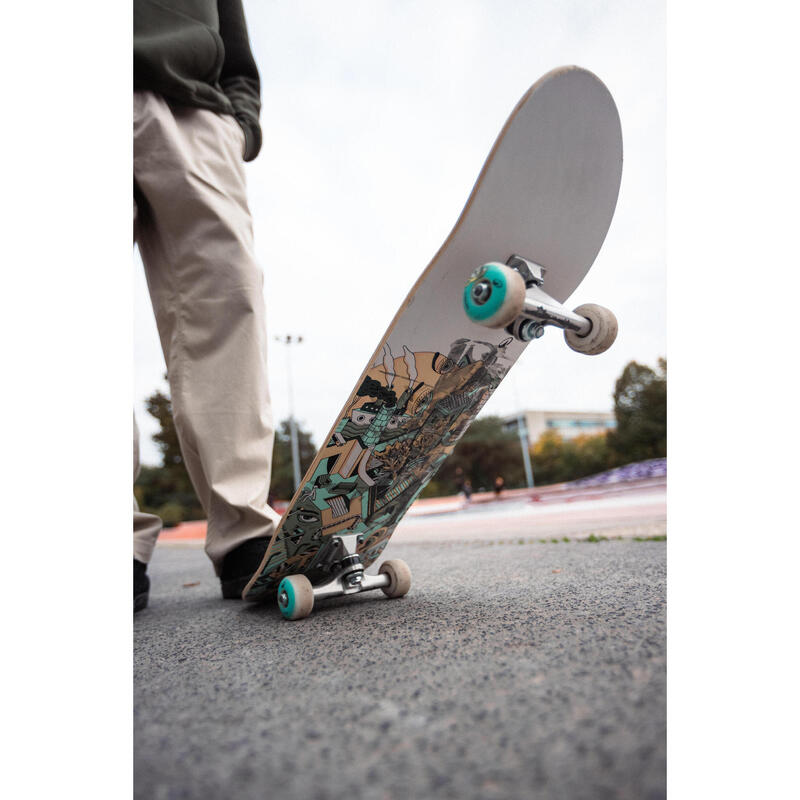 SKATEBOARD COMPLET CP100 ESCHER MĂRIMEA 8"