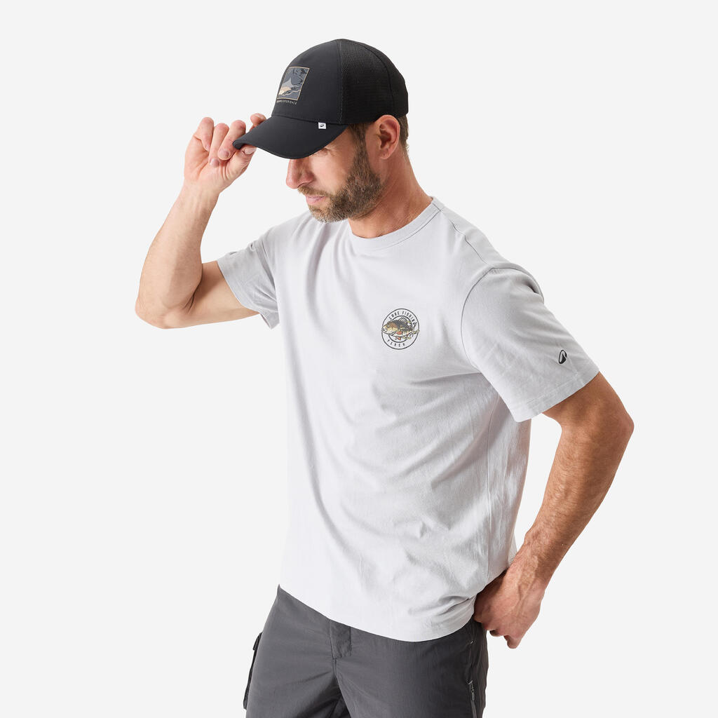 Ribiška bombažna majica s kratkimi rokavi Perch 