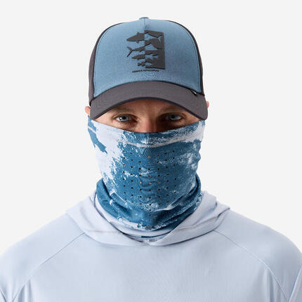 Tour de cou de pêche 500 anti-uv Bleu