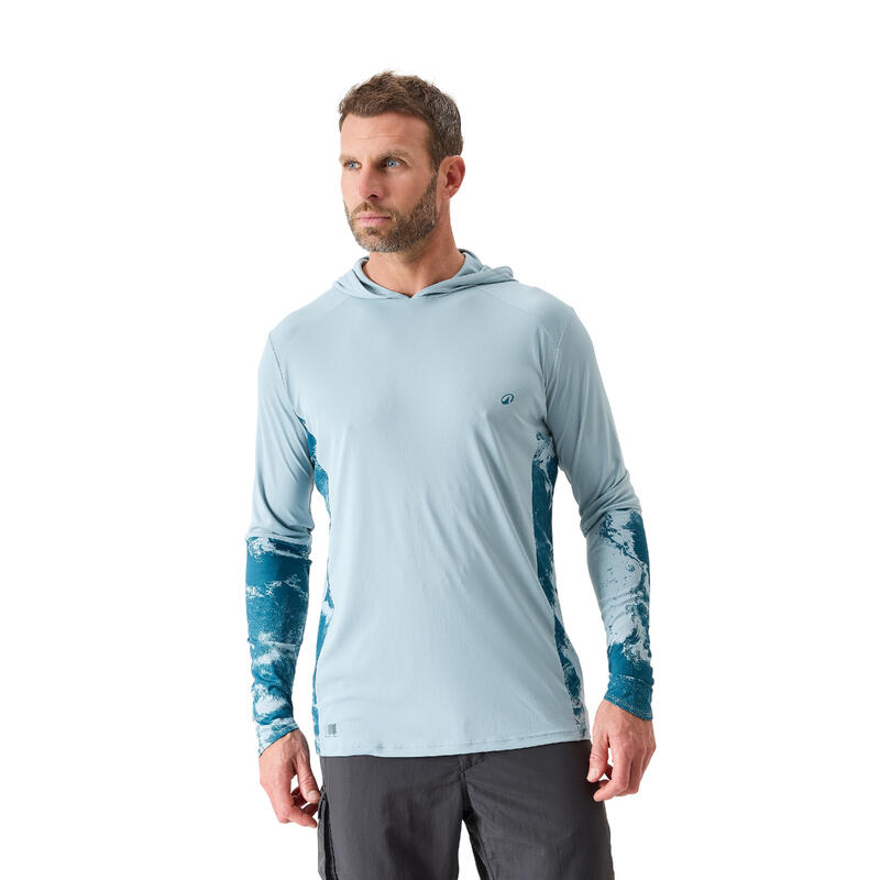 Horgász póló , UV-szűrő, kapucnis - 500-as