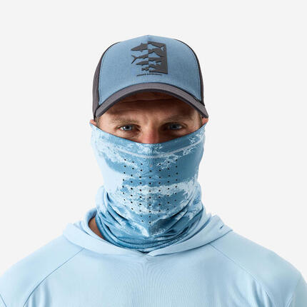 Tour de cou de pêche 500 anti-uv Bleu