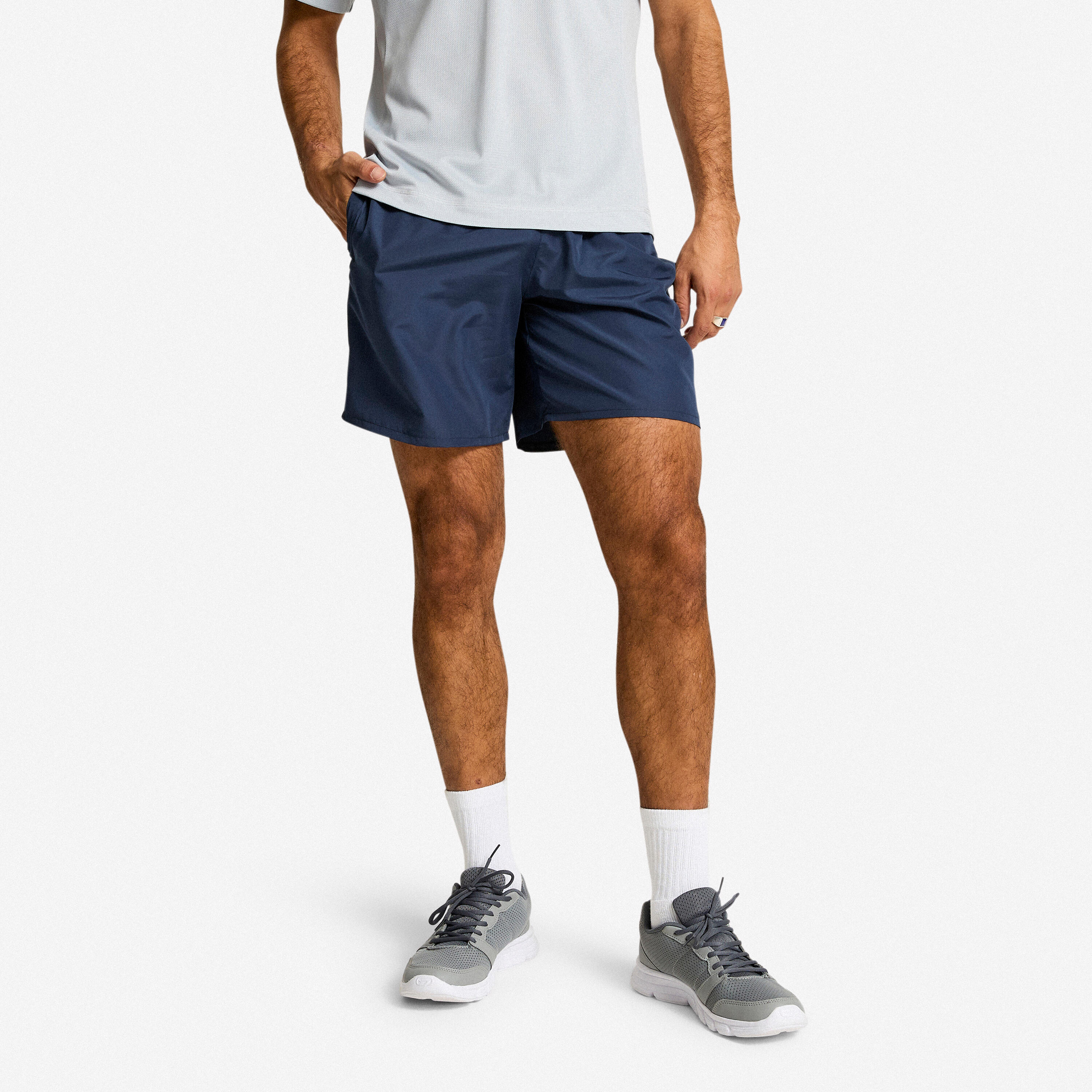 Men's Practical Fitness Shorts - Navy Blue-image-10