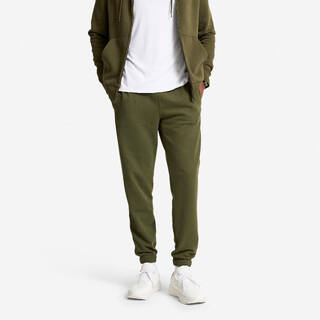Men's Regular Fitness Jogging Bottoms - Khaki Green