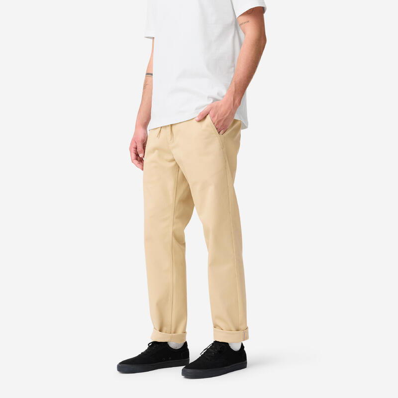 Pantalon Chino Skateboard CN500 heavy Bej