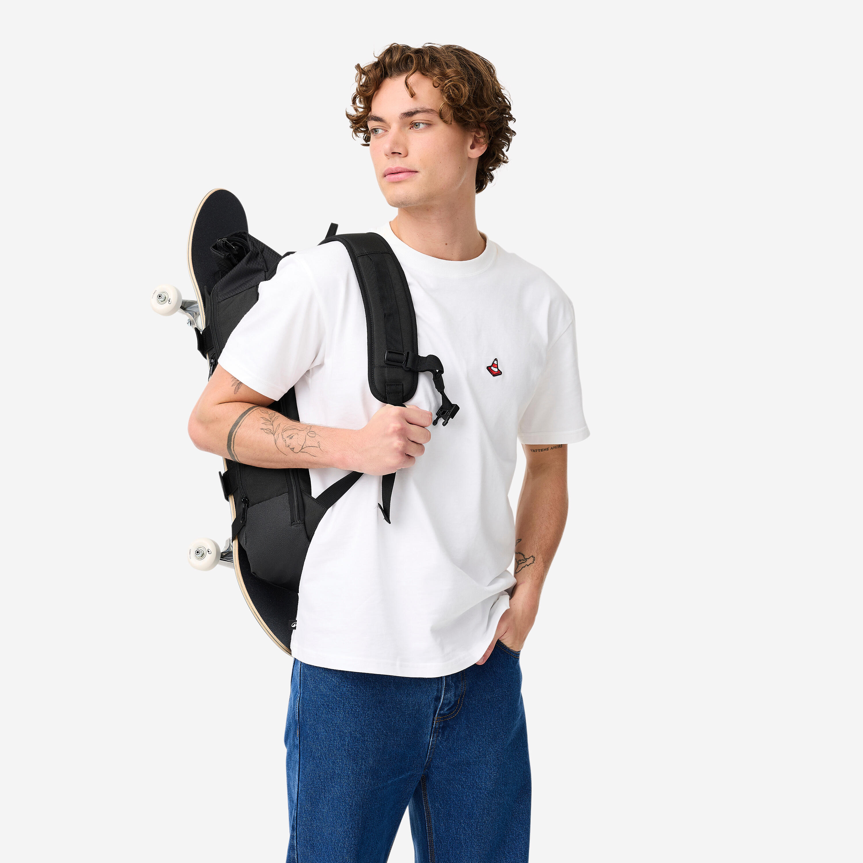 SAC A DOS DE SKATE ROLLTOP BP500 AVEC OUTIL DE SKATE INTEGRE 10/15