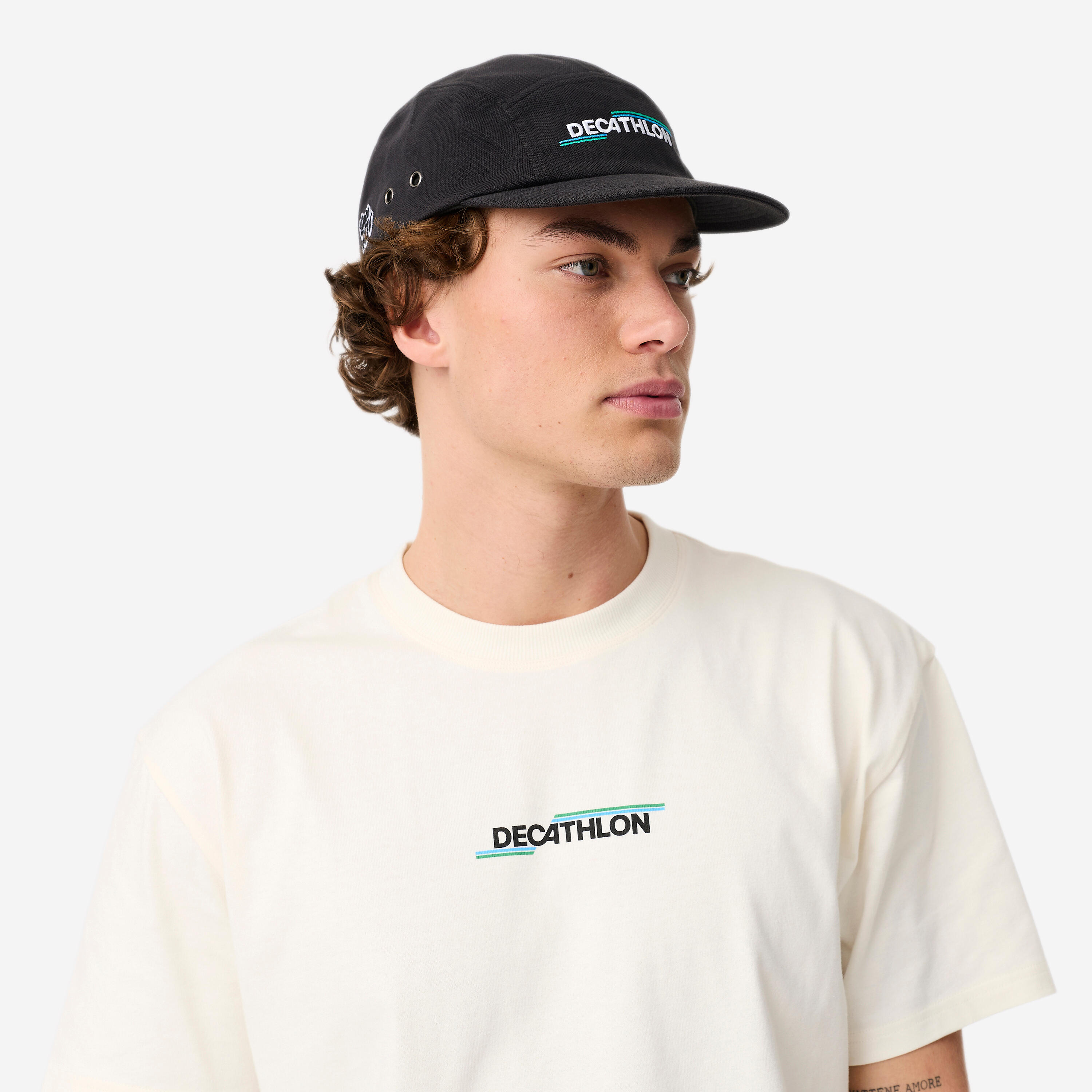 CASQUETTE DE SKATEBOARD, CAP900 5 PANNEAUX COLLECTION "SINCE 1976" NOIRE 8/12