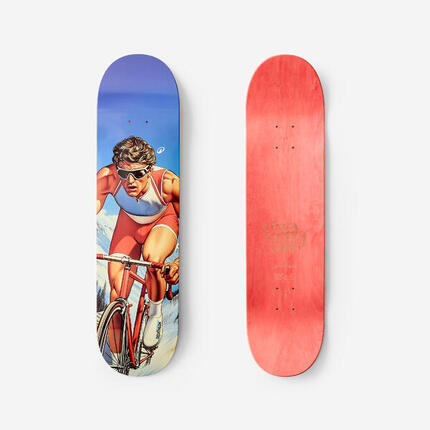 PLANCHE DE SKATE ERABLE DK500 POPSICLE TAILLE 8". GRAPHISME PAR QUENTIN CAILLAT