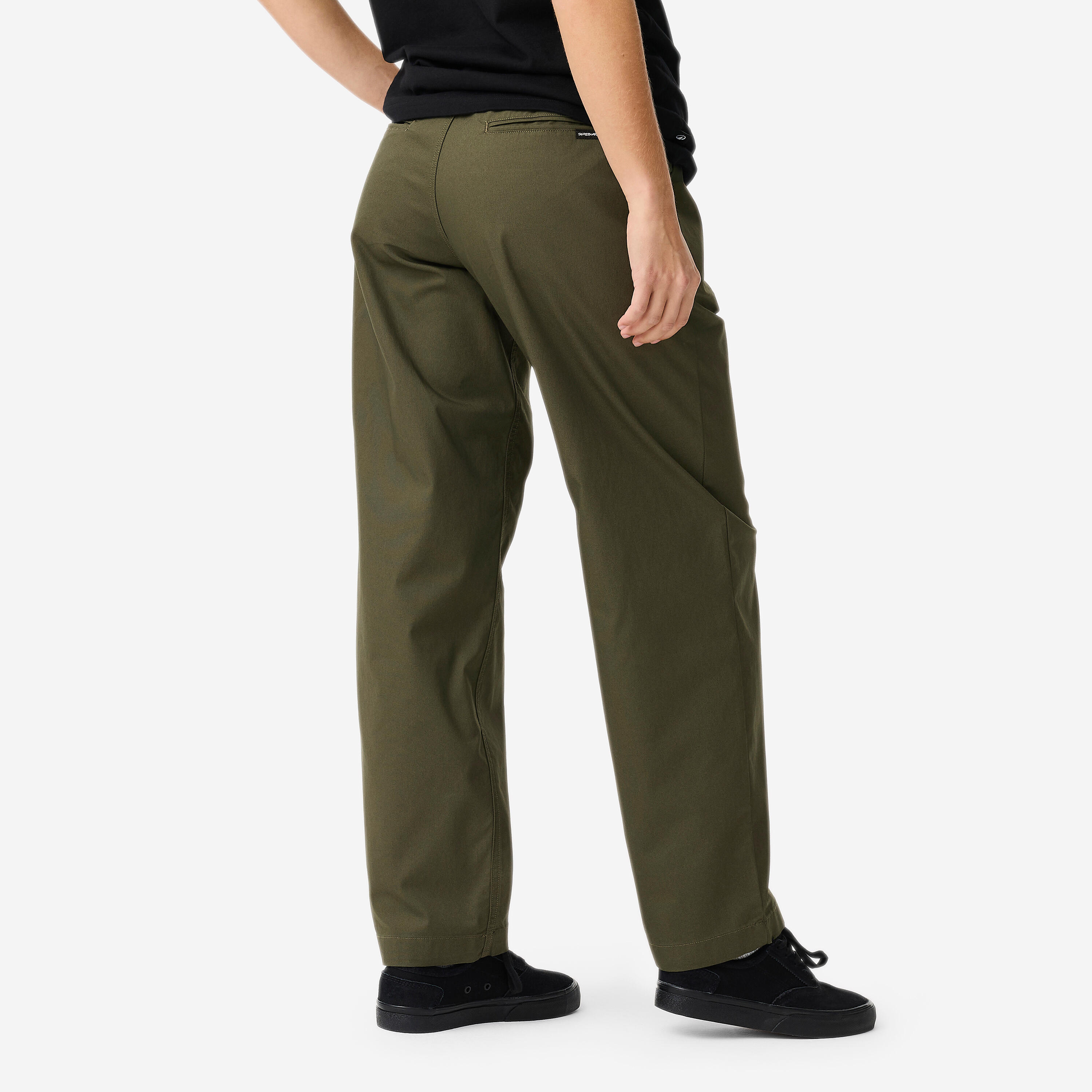 PANTALON DE SKATE CHINO CN500 LIGHT KAKI 7/11