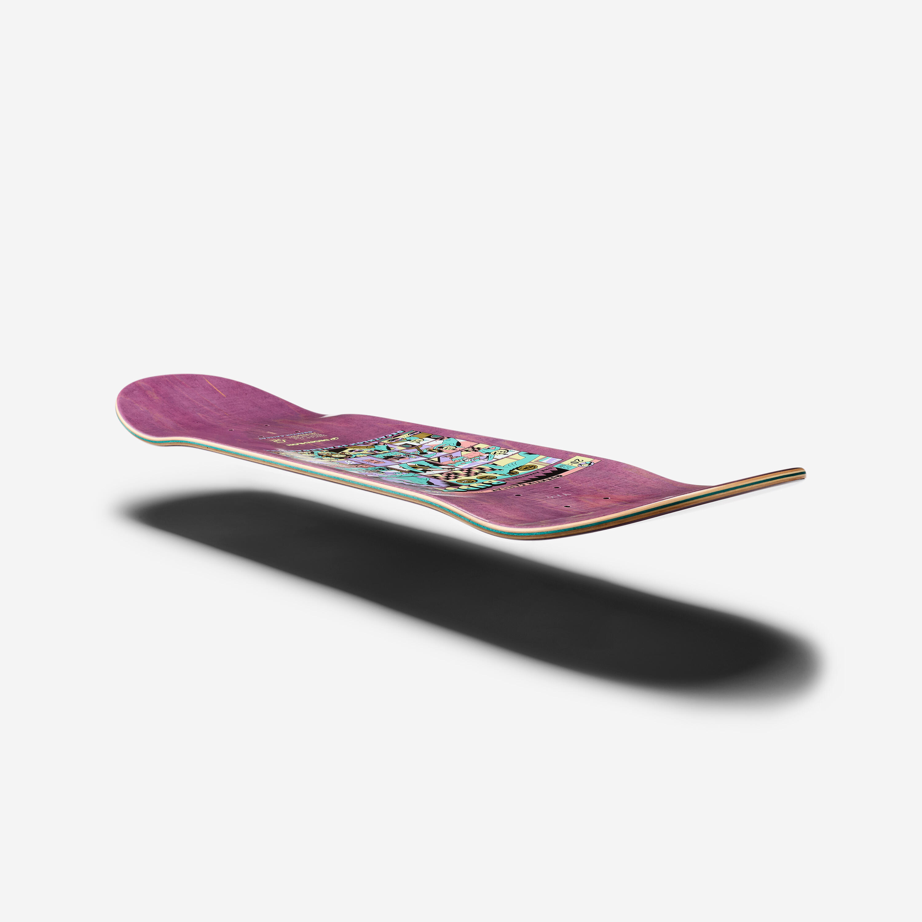 PLANCHE DE SKATE ERABLE DK500 POPSICLE TAILLE 8". GRAPHISME PAR QUENTIN CAILLAT 2/4